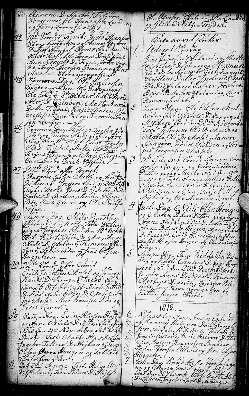 Gjerstad sokneprestkontor, SAK/1111-0014/F/Fb/Fba/L0001: Parish register (copy) no. B 1, 1797-1816, p. 82-83