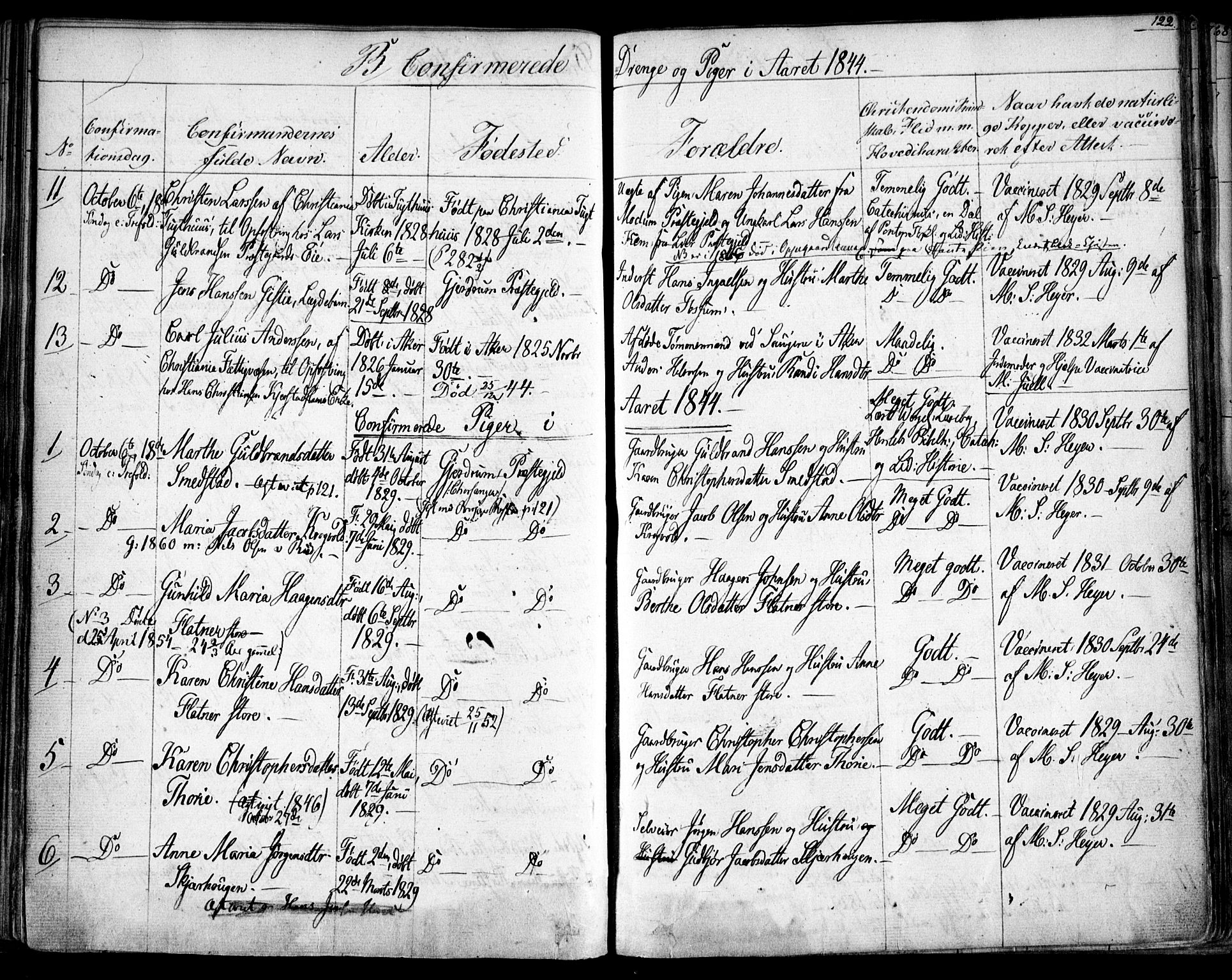 Gjerdrum prestekontor Kirkebøker, SAO/A-10412b/F/Fa/L0005: Parish register (official) no. I 5, 1835-1845, p. 122