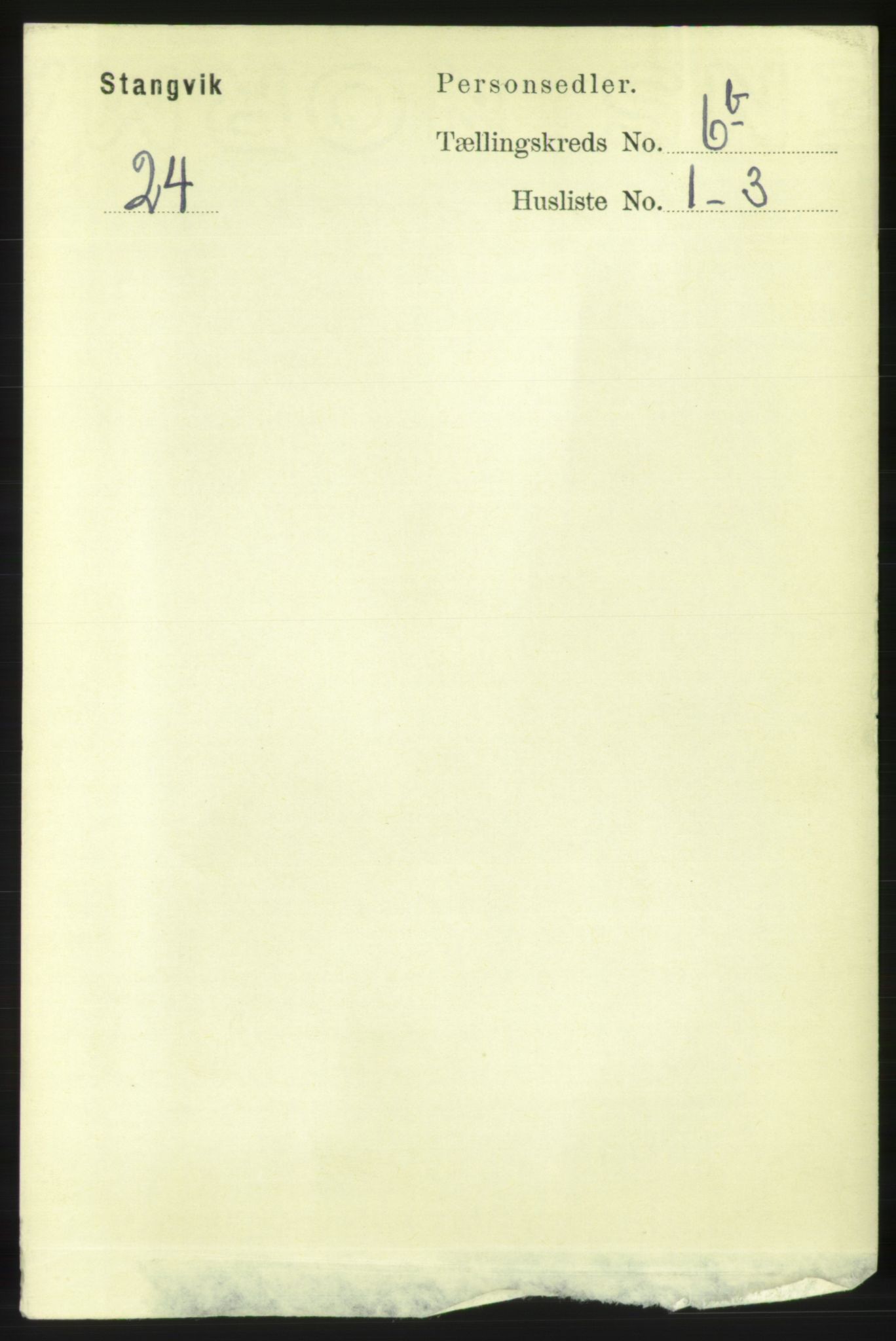 RA, 1891 census for 1564 Stangvik, 1891, p. 2935