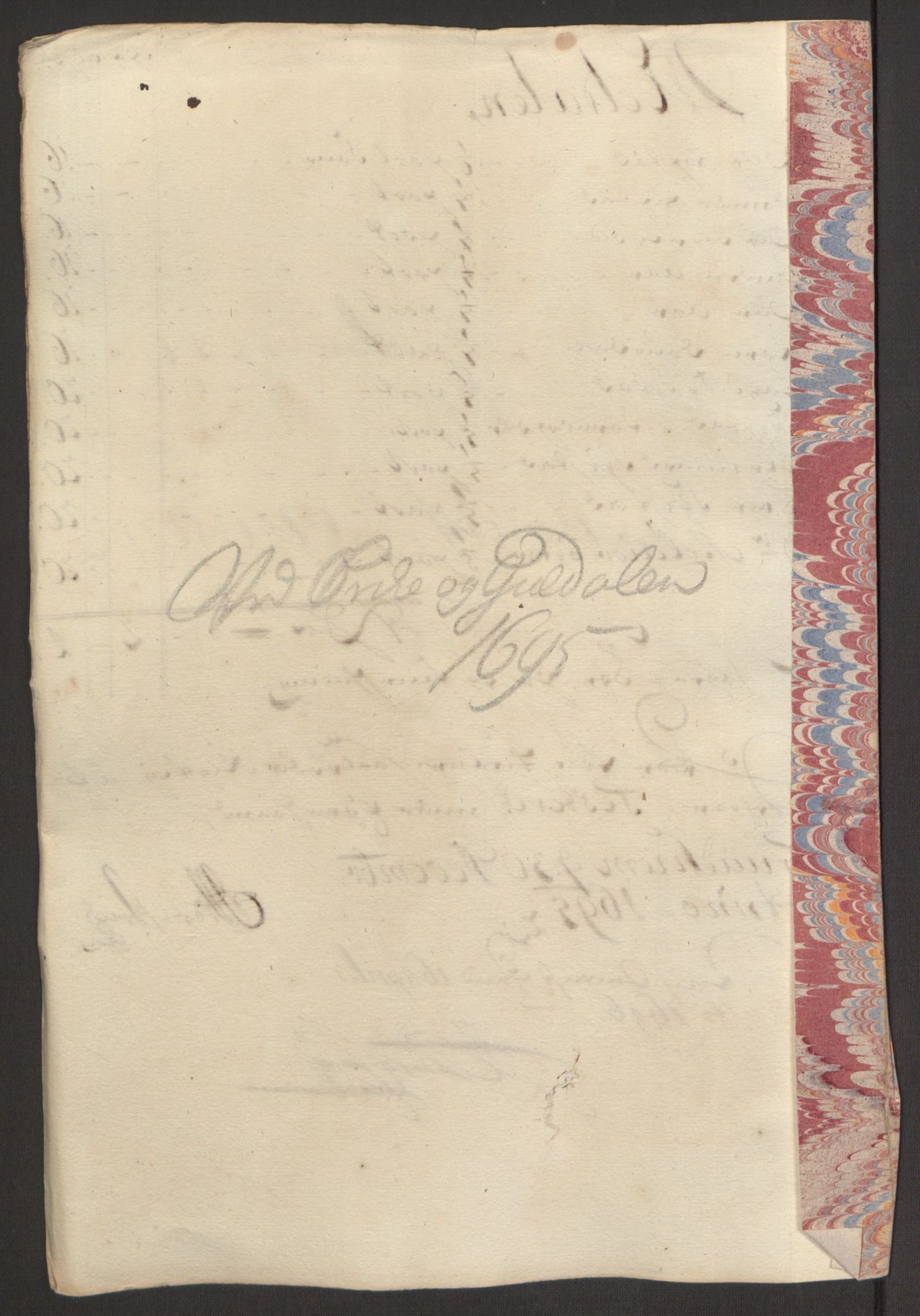 Rentekammeret inntil 1814, Reviderte regnskaper, Fogderegnskap, AV/RA-EA-4092/R60/L3945: Fogderegnskap Orkdal og Gauldal, 1695, p. 144