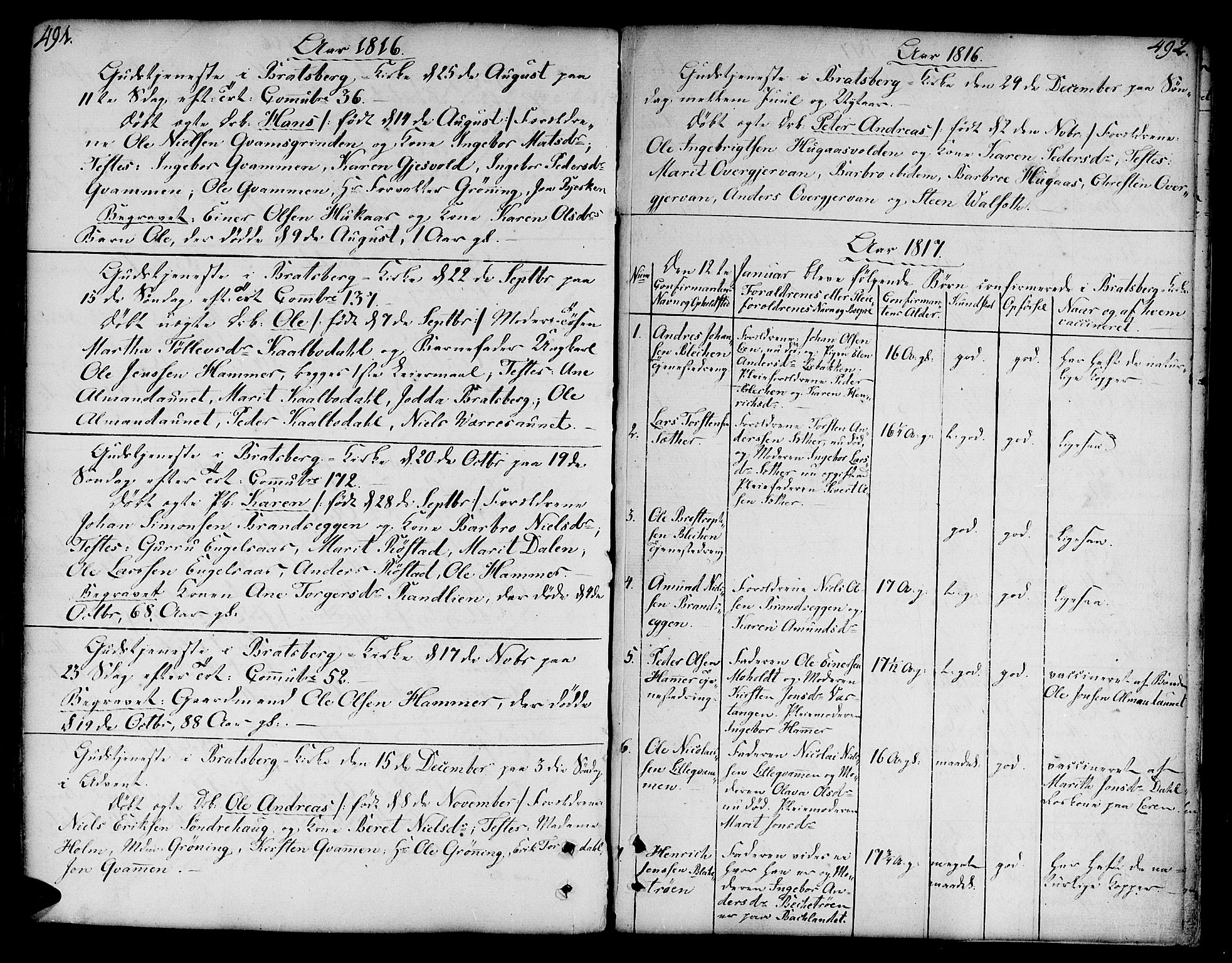 Ministerialprotokoller, klokkerbøker og fødselsregistre - Sør-Trøndelag, SAT/A-1456/606/L0282: Parish register (official) no. 606A02 /3, 1781-1817, p. 491-492