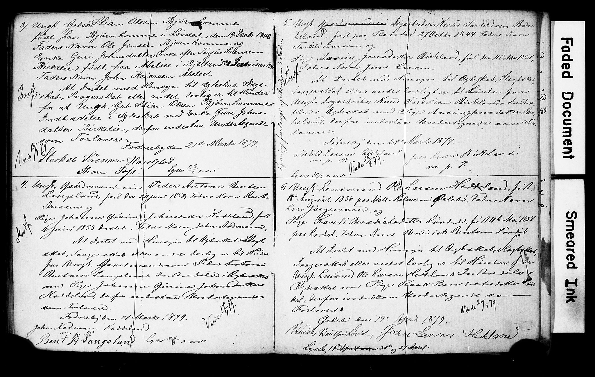 Holum sokneprestkontor, AV/SAK-1111-0022/F/Fe/L0003: Banns register no. II 5 3, 1875-1891, p. 28