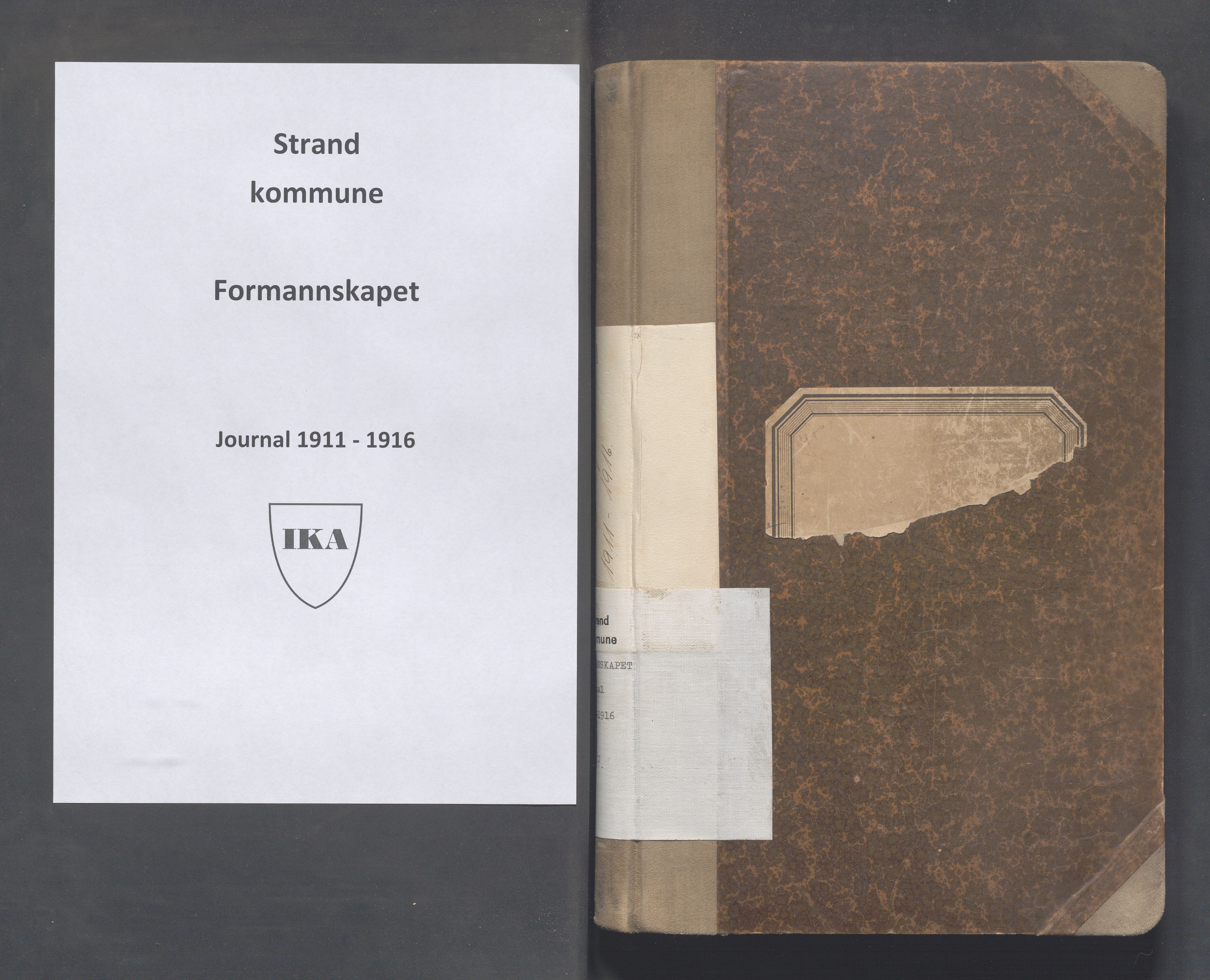Strand kommune - Formannskapet/Rådmannskontoret, IKAR/A-104/C/Ca/L0003: Journal, 1911-1916