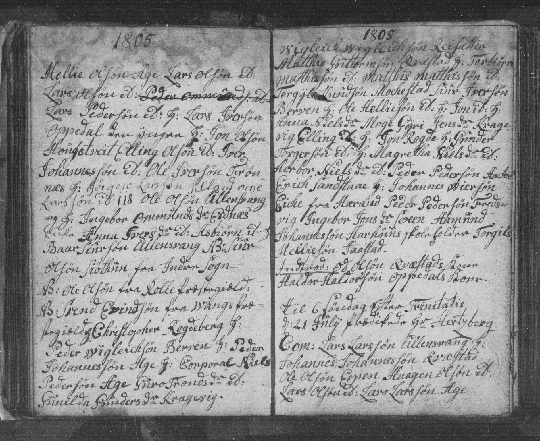 Ullensvang sokneprestembete, SAB/A-78701/H/Hab: Parish register (copy) no. B 8, 1804-1811