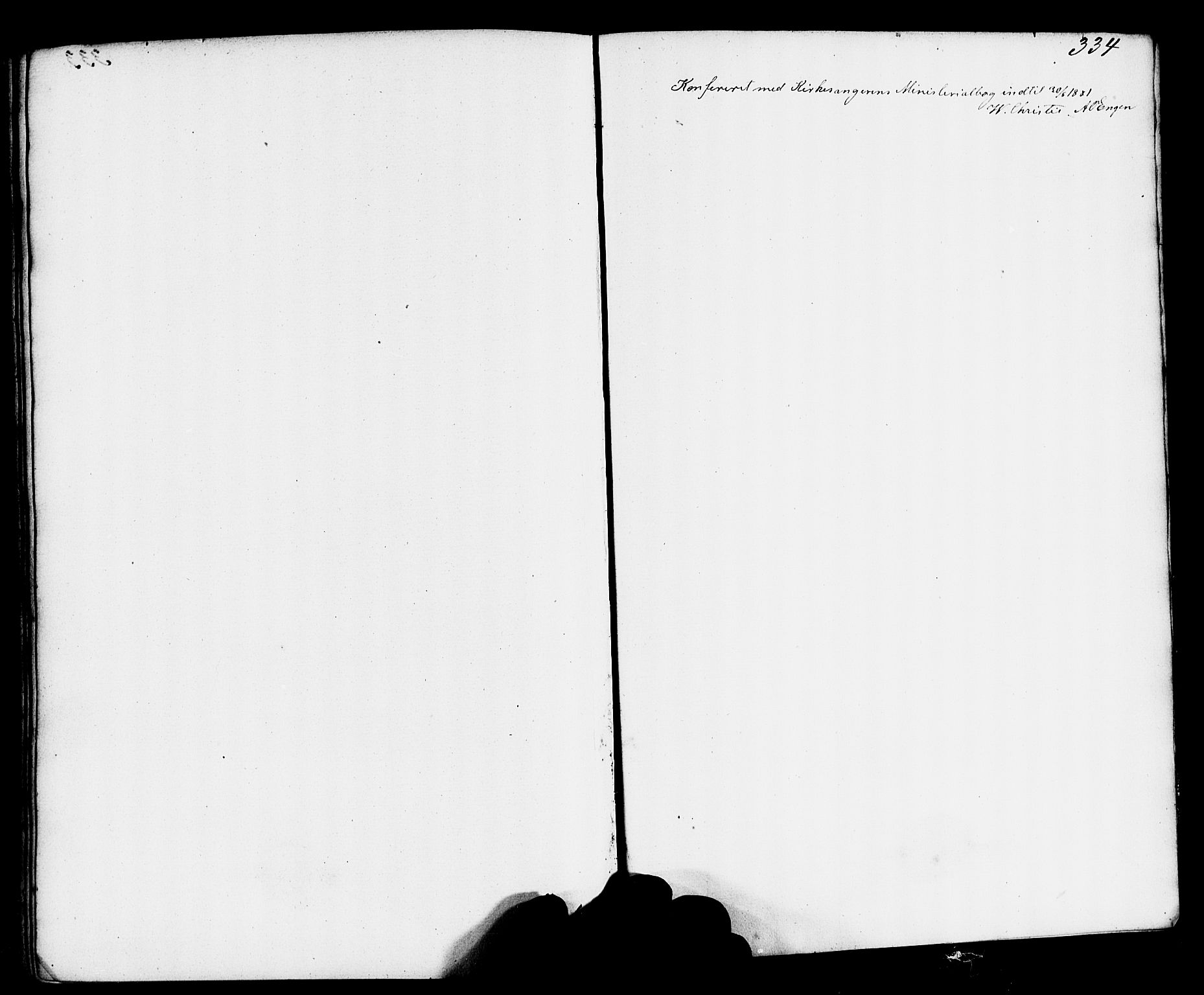 Gulen sokneprestembete, SAB/A-80201/H/Haa/Haac/L0001: Parish register (official) no. C 1, 1859-1881, p. 334