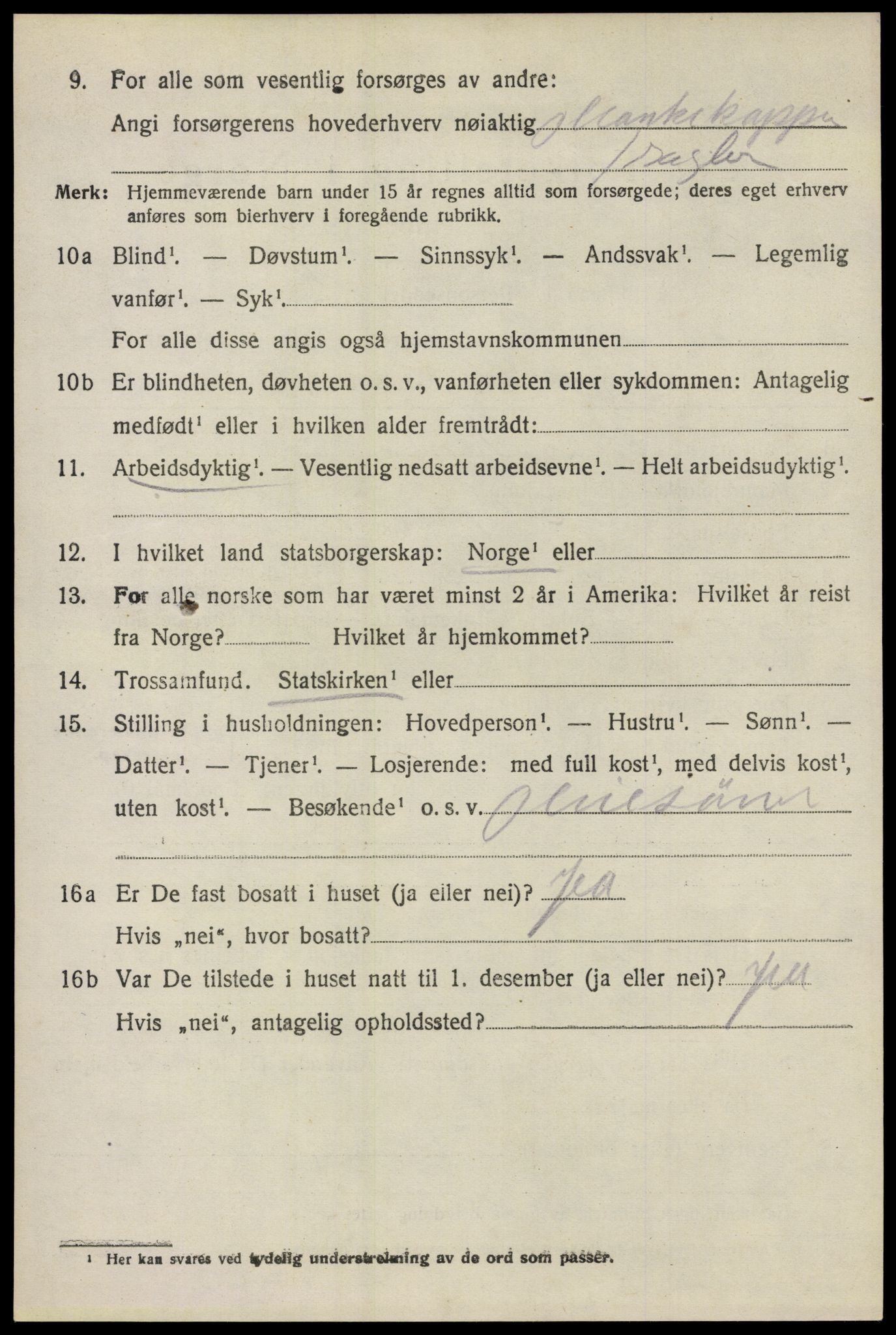 SAO, 1920 census for Glemmen, 1920, p. 25510