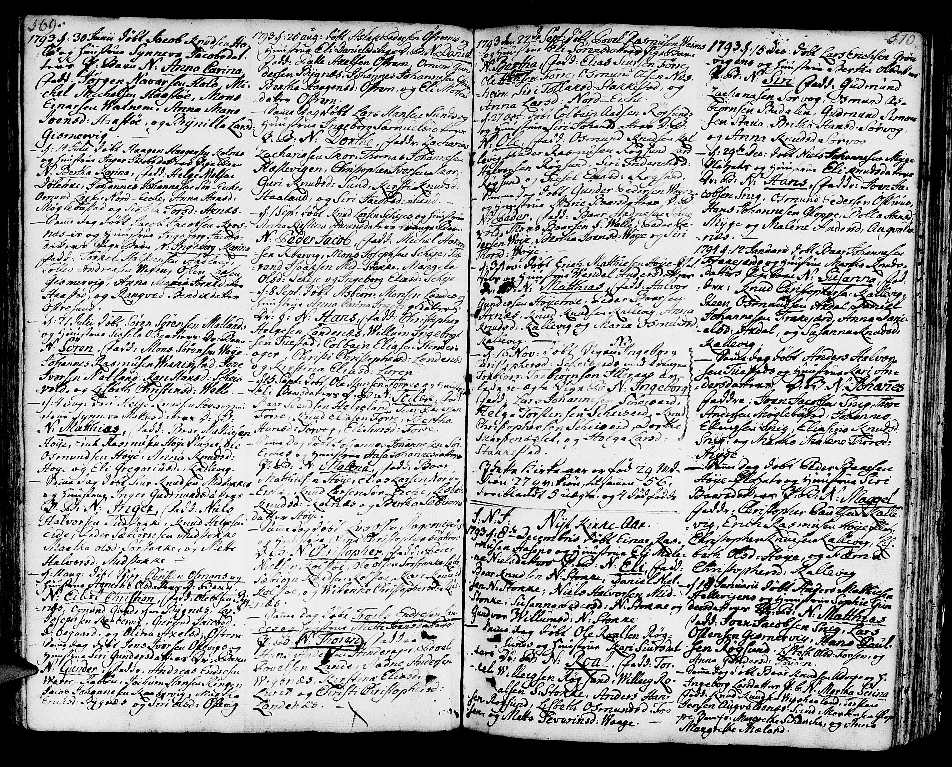 Avaldsnes sokneprestkontor, AV/SAST-A -101851/H/Ha/Haa/L0002: Parish register (official) no. A 2, 1765-1800, p. 169-170