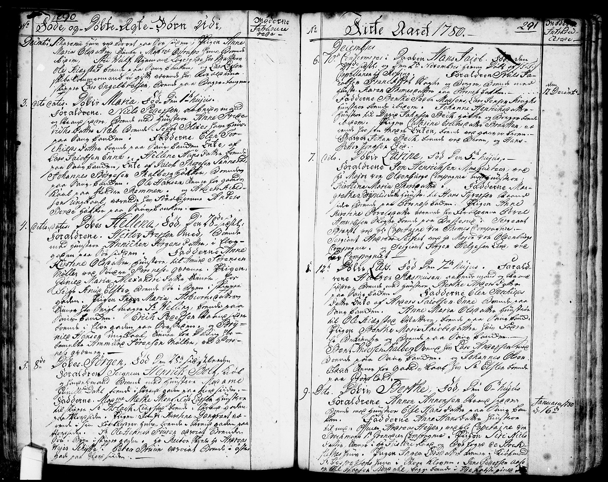 Halden prestekontor Kirkebøker, SAO/A-10909/F/Fa/L0001: Parish register (official) no. I 1, 1758-1791, p. 290-291