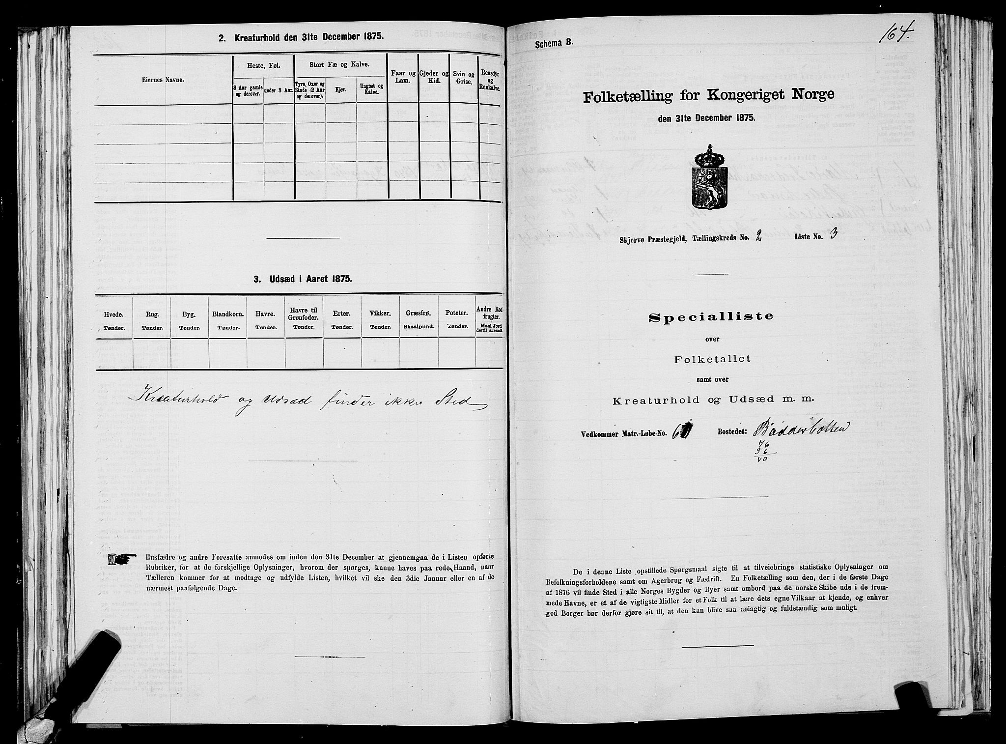 SATØ, 1875 census for 1941P Skjervøy, 1875, p. 1164