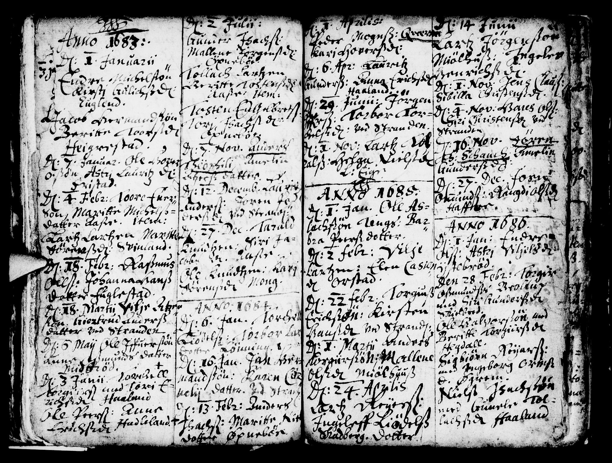 Eigersund sokneprestkontor, AV/SAST-A-101807/001/30/30BA/L0001: Parish register (official) no. A 1, 1664-1717