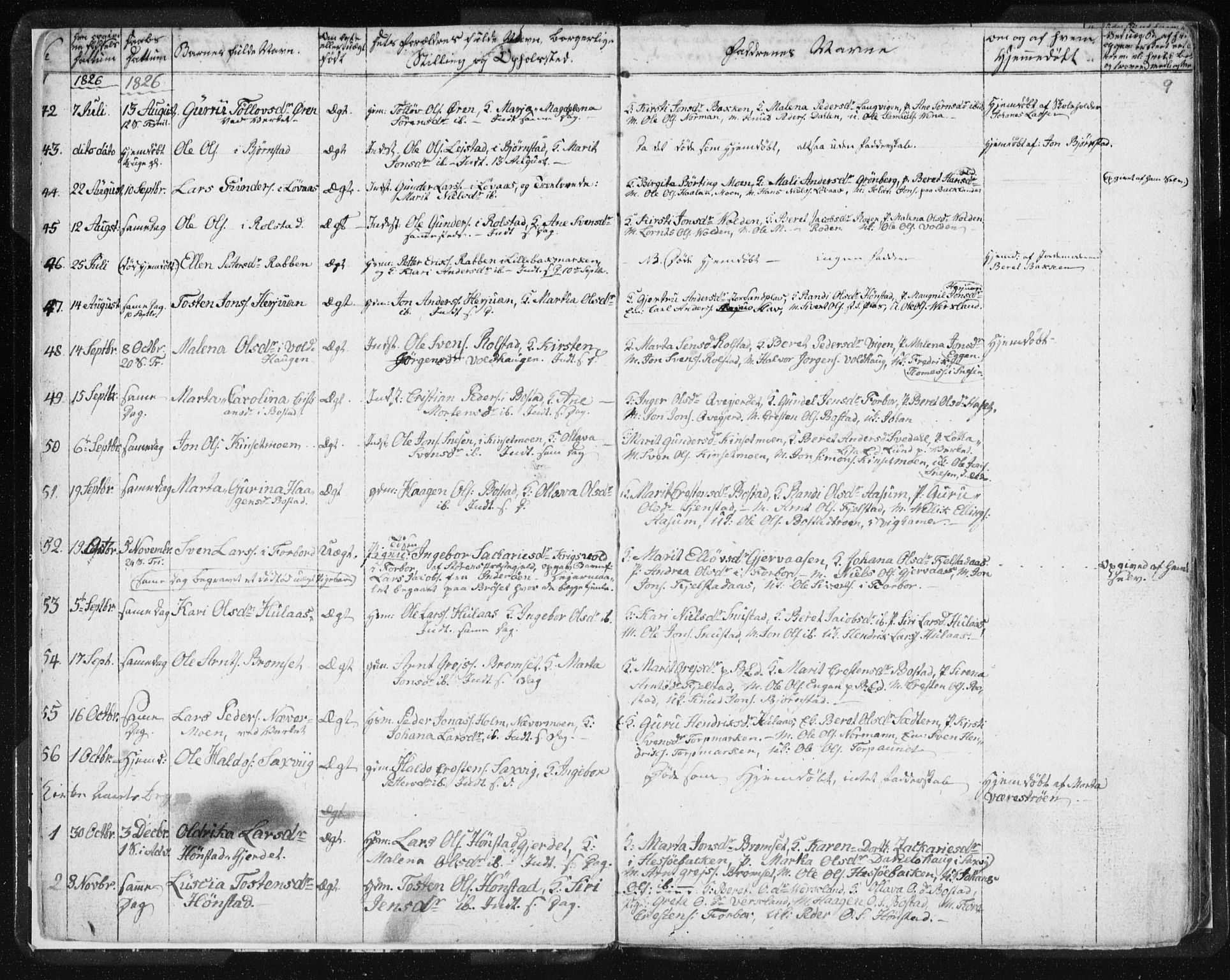 Ministerialprotokoller, klokkerbøker og fødselsregistre - Sør-Trøndelag, SAT/A-1456/616/L0404: Parish register (official) no. 616A01, 1823-1831, p. 9