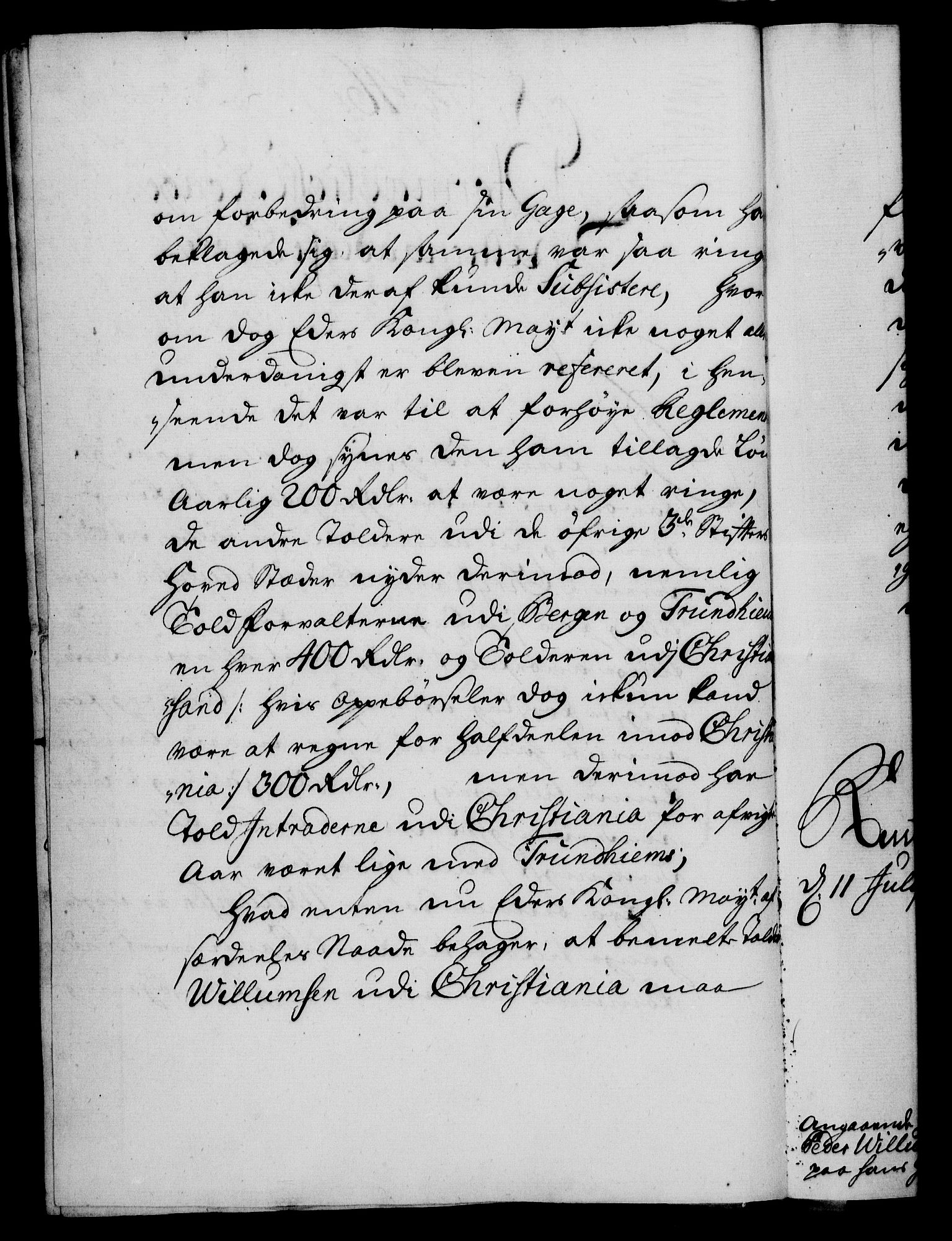 Rentekammeret, Kammerkanselliet, RA/EA-3111/G/Gf/Gfa/L0016: Norsk relasjons- og resolusjonsprotokoll (merket RK 52.16), 1733, p. 298