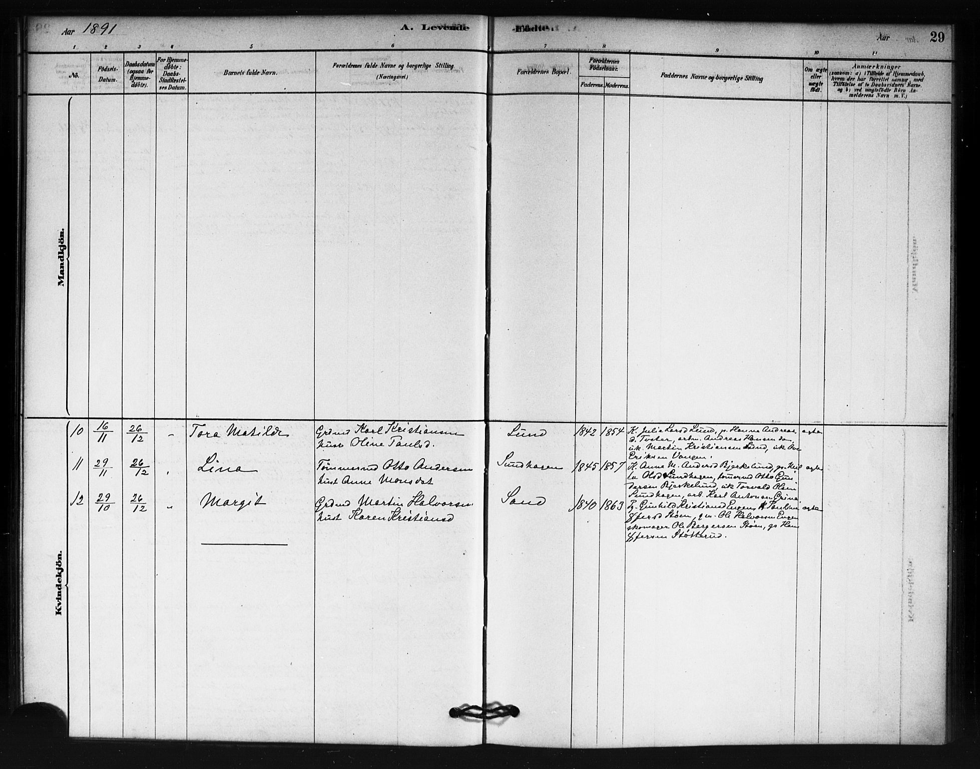 Fet prestekontor Kirkebøker, AV/SAO-A-10370a/F/Fb/L0001: Parish register (official) no. II 1, 1878-1891, p. 29