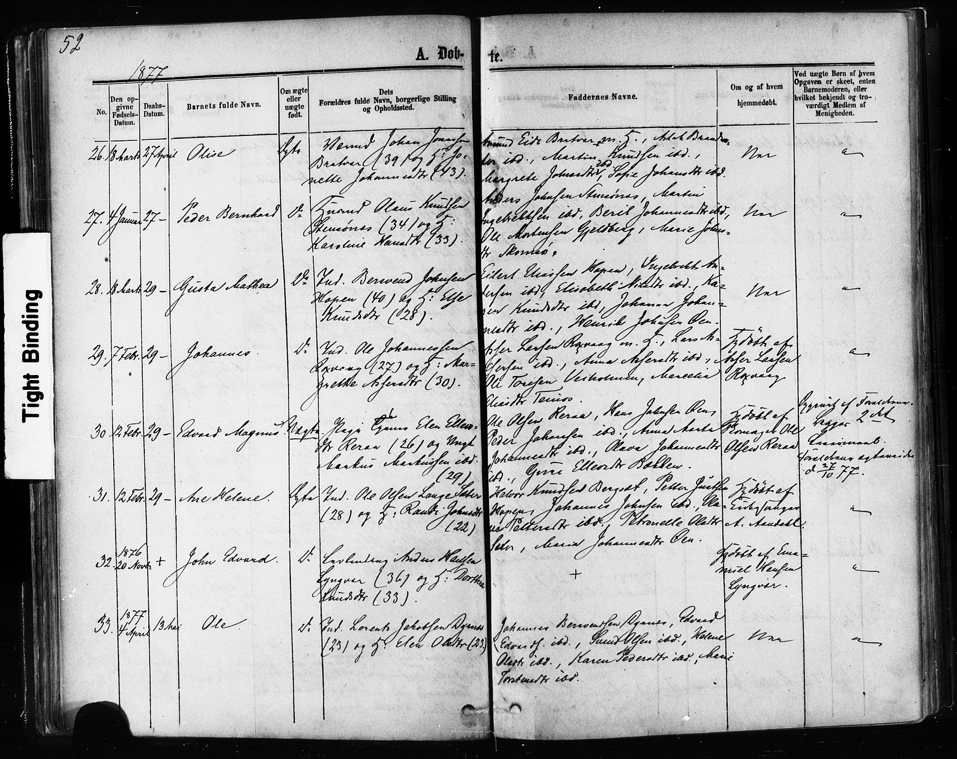 Ministerialprotokoller, klokkerbøker og fødselsregistre - Møre og Romsdal, AV/SAT-A-1454/581/L0938: Parish register (official) no. 581A06, 1873-1879, p. 52