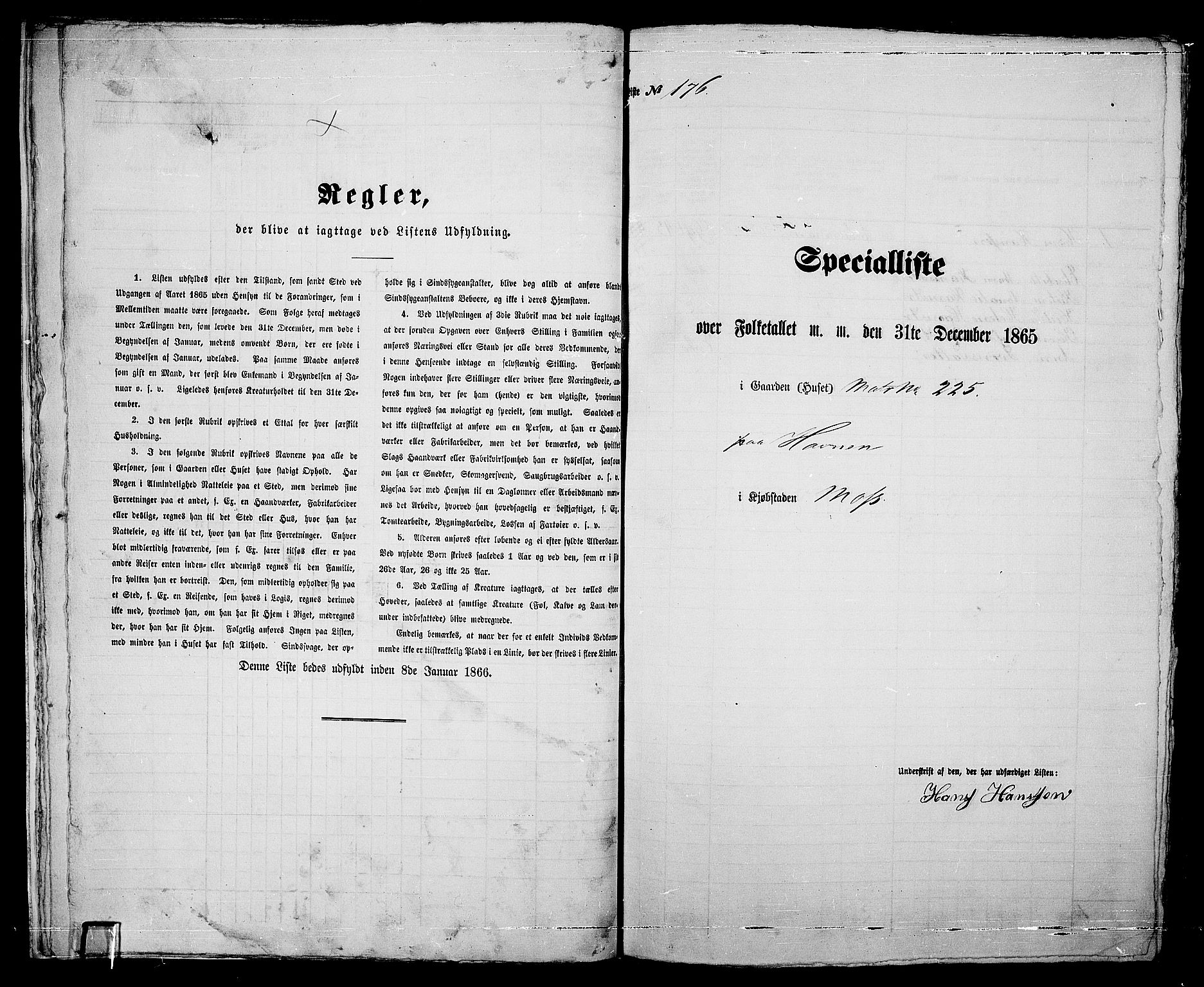 RA, 1865 census for Moss/Moss, 1865, p. 367