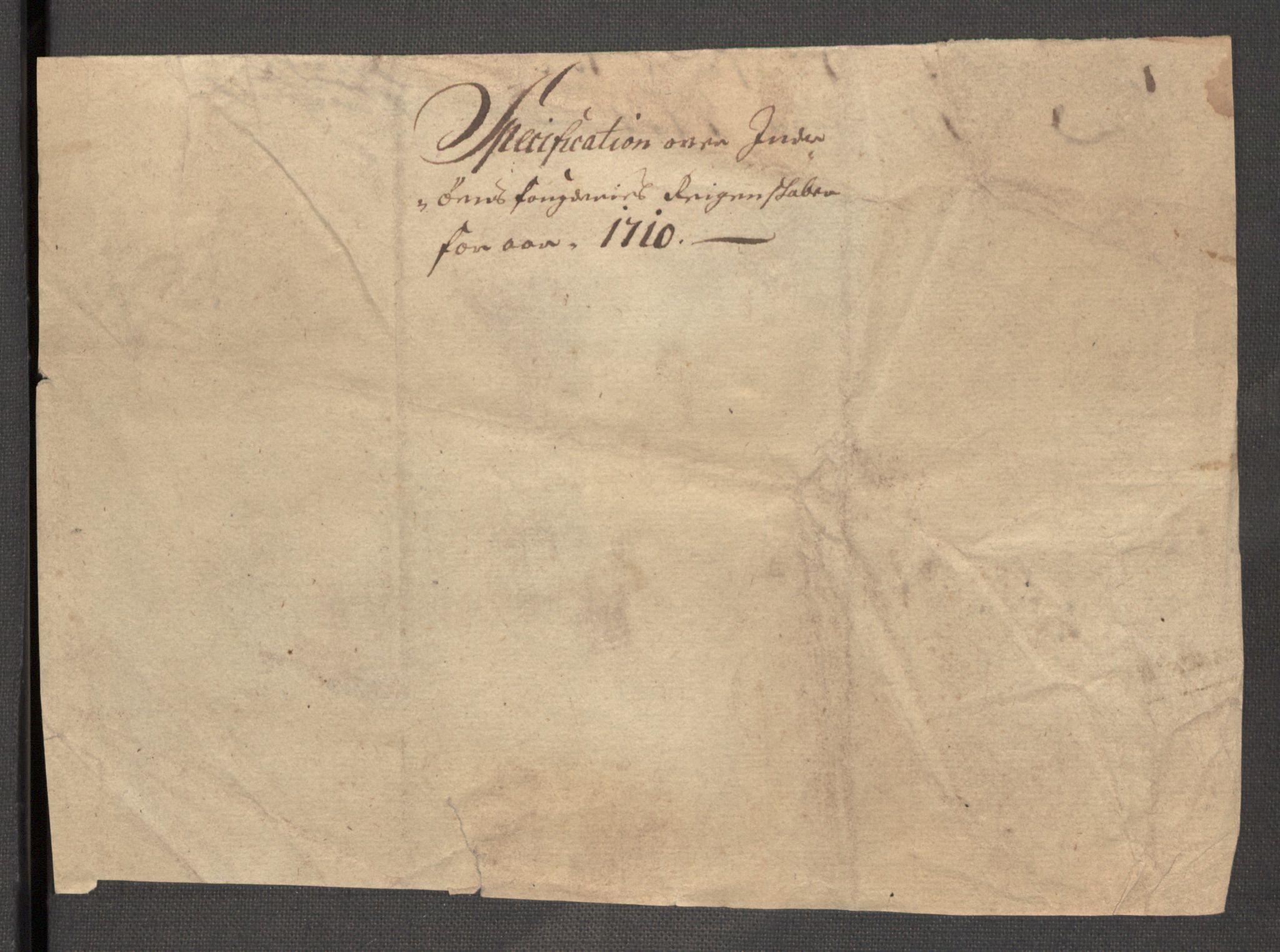 Rentekammeret inntil 1814, Reviderte regnskaper, Fogderegnskap, RA/EA-4092/R63/L4318: Fogderegnskap Inderøy, 1710, p. 3