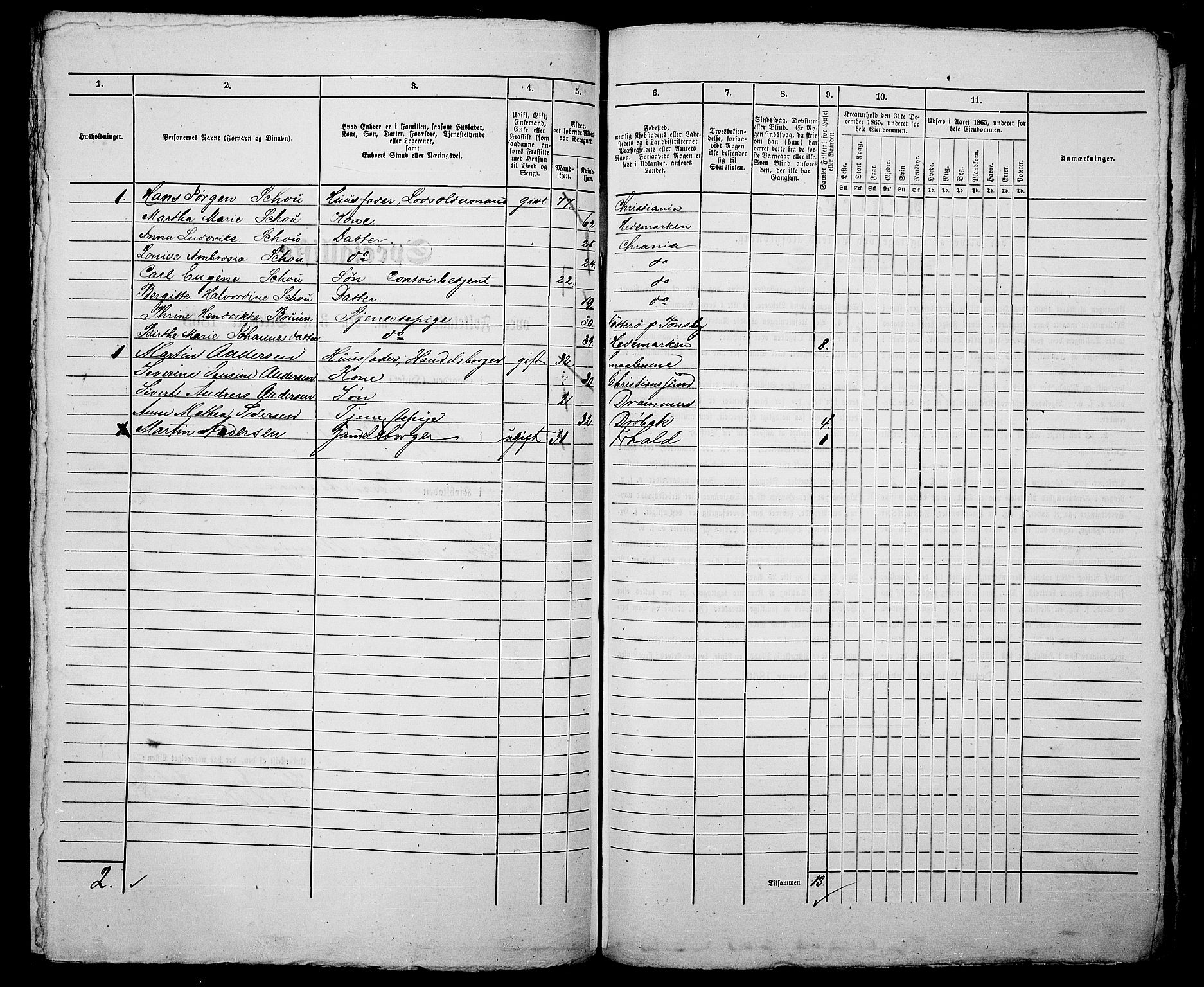 RA, 1865 census for Kristiania, 1865, p. 472