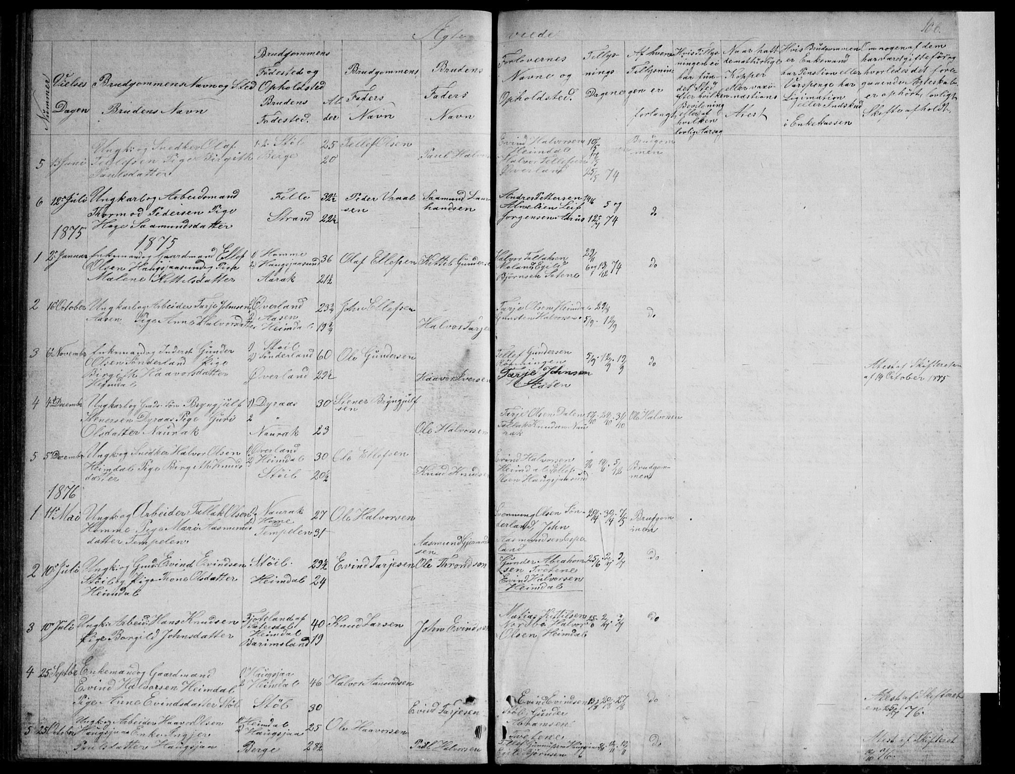 Nissedal kirkebøker, SAKO/A-288/G/Gb/L0002: Parish register (copy) no. II 2, 1863-1892, p. 106