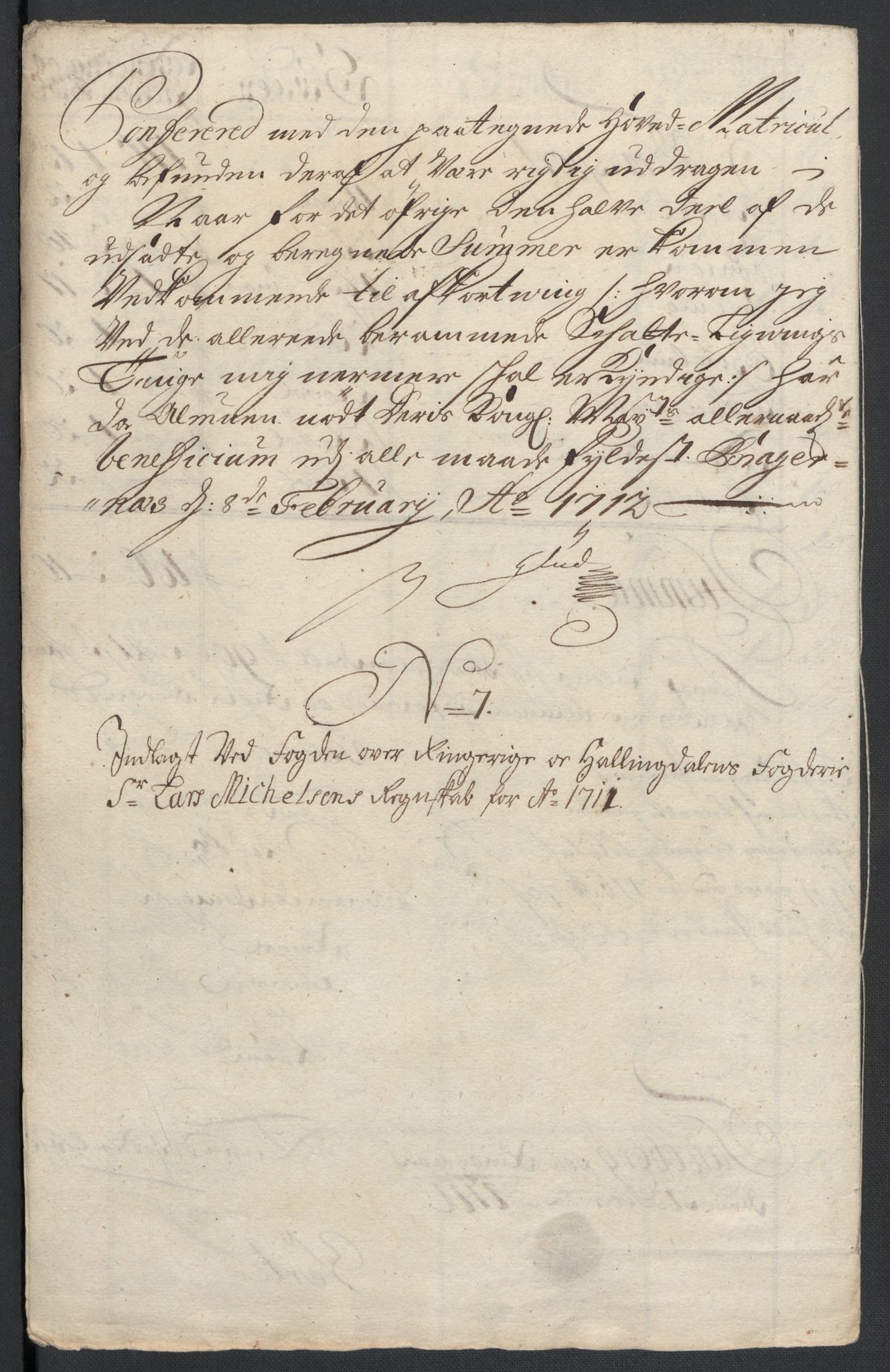 Rentekammeret inntil 1814, Reviderte regnskaper, Fogderegnskap, RA/EA-4092/R23/L1469: Fogderegnskap Ringerike og Hallingdal, 1711, p. 151