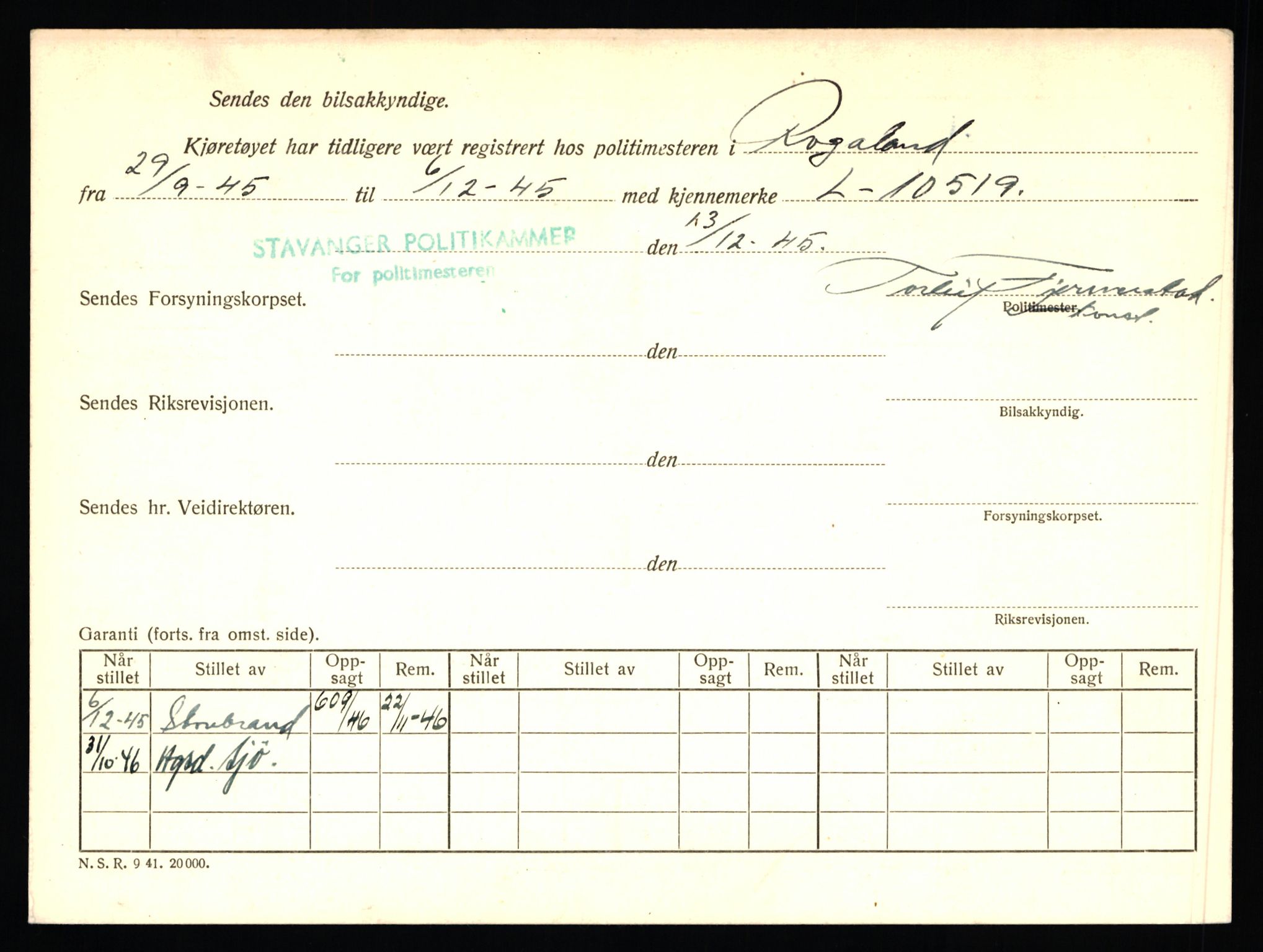 Stavanger trafikkstasjon, AV/SAST-A-101942/0/F/L0006: L-1700 - L-2149, 1930-1971, p. 1252
