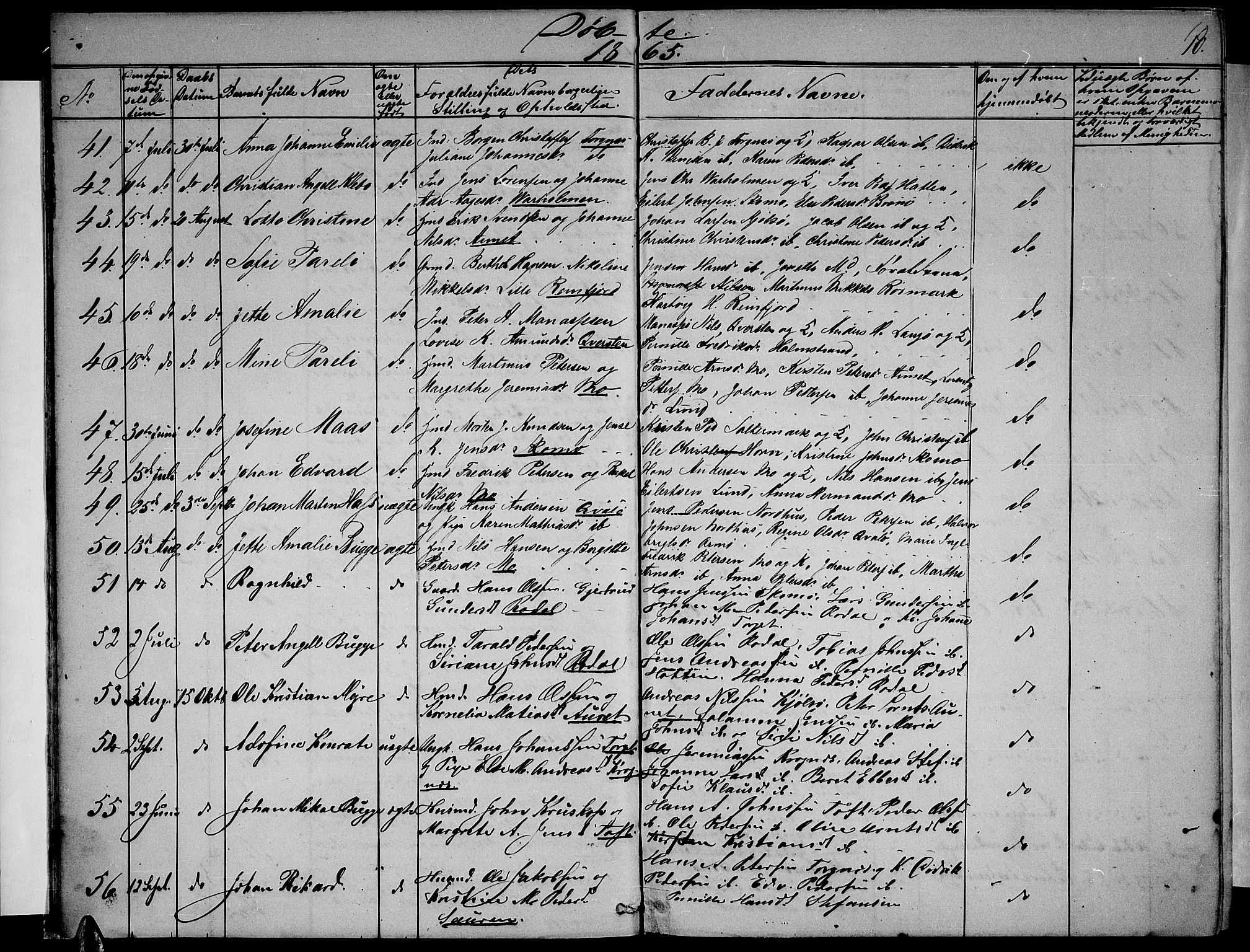 Ministerialprotokoller, klokkerbøker og fødselsregistre - Nordland, SAT/A-1459/813/L0212: Parish register (copy) no. 813C04, 1864-1886, p. 10