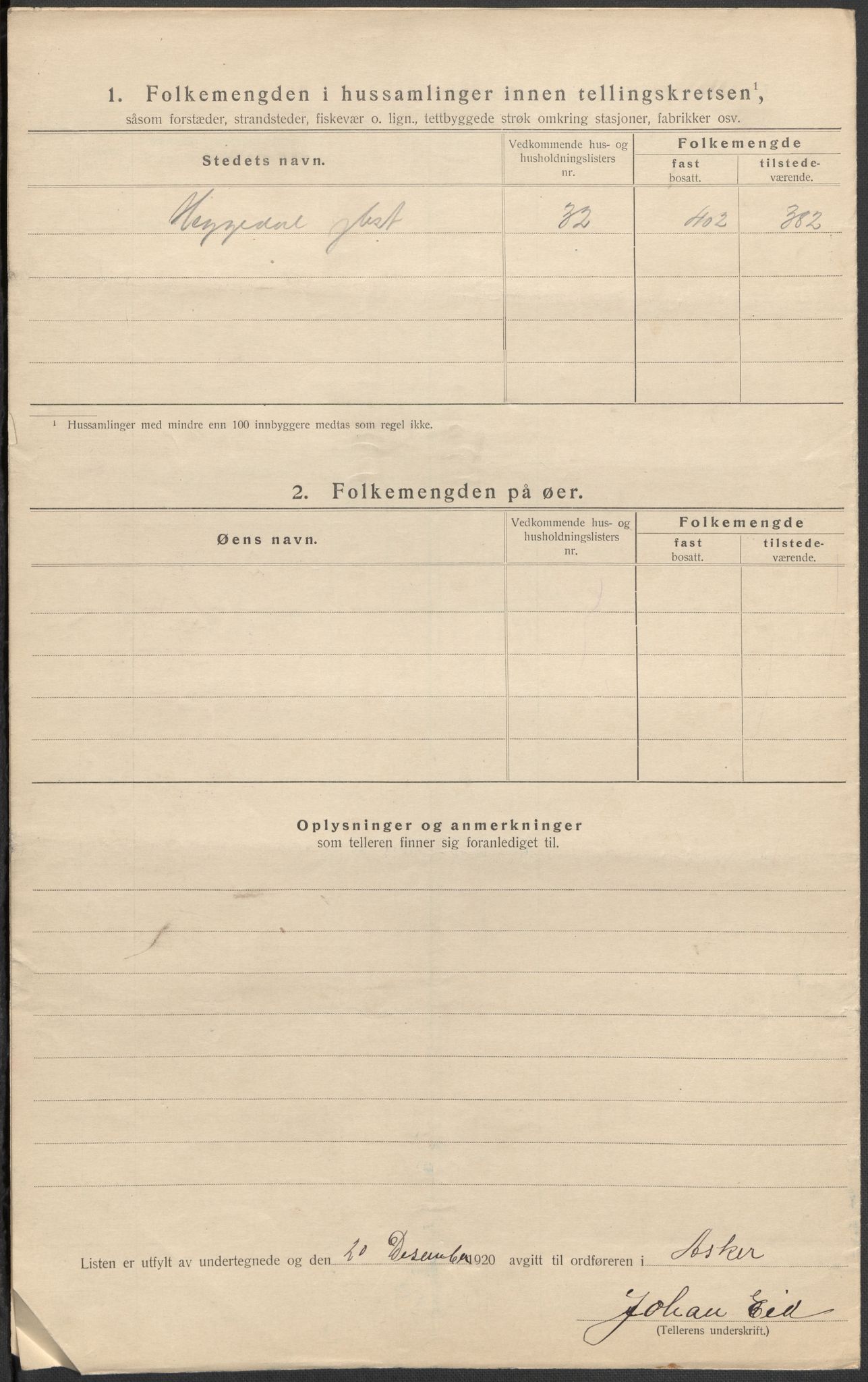 SAO, 1920 census for Asker, 1920, p. 35