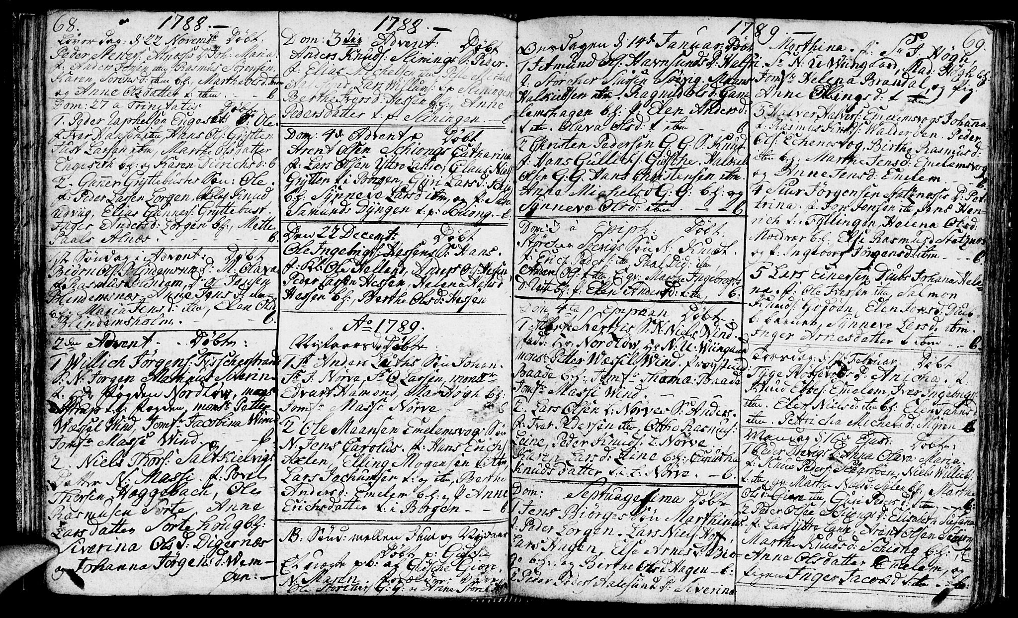 Ministerialprotokoller, klokkerbøker og fødselsregistre - Møre og Romsdal, SAT/A-1454/528/L0421: Parish register (copy) no. 528C02, 1785-1800, p. 68-69