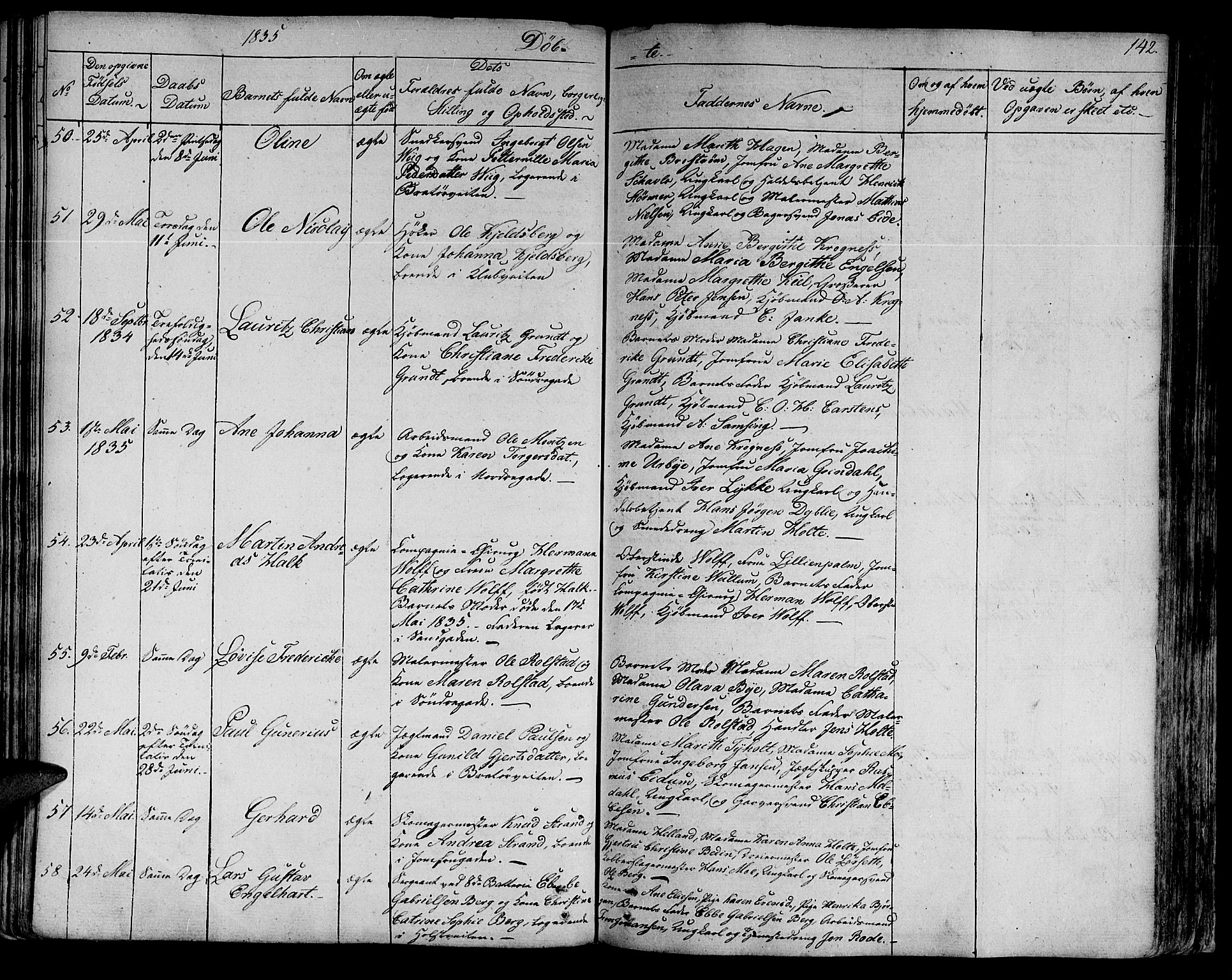 Ministerialprotokoller, klokkerbøker og fødselsregistre - Sør-Trøndelag, AV/SAT-A-1456/602/L0108: Parish register (official) no. 602A06, 1821-1839, p. 142