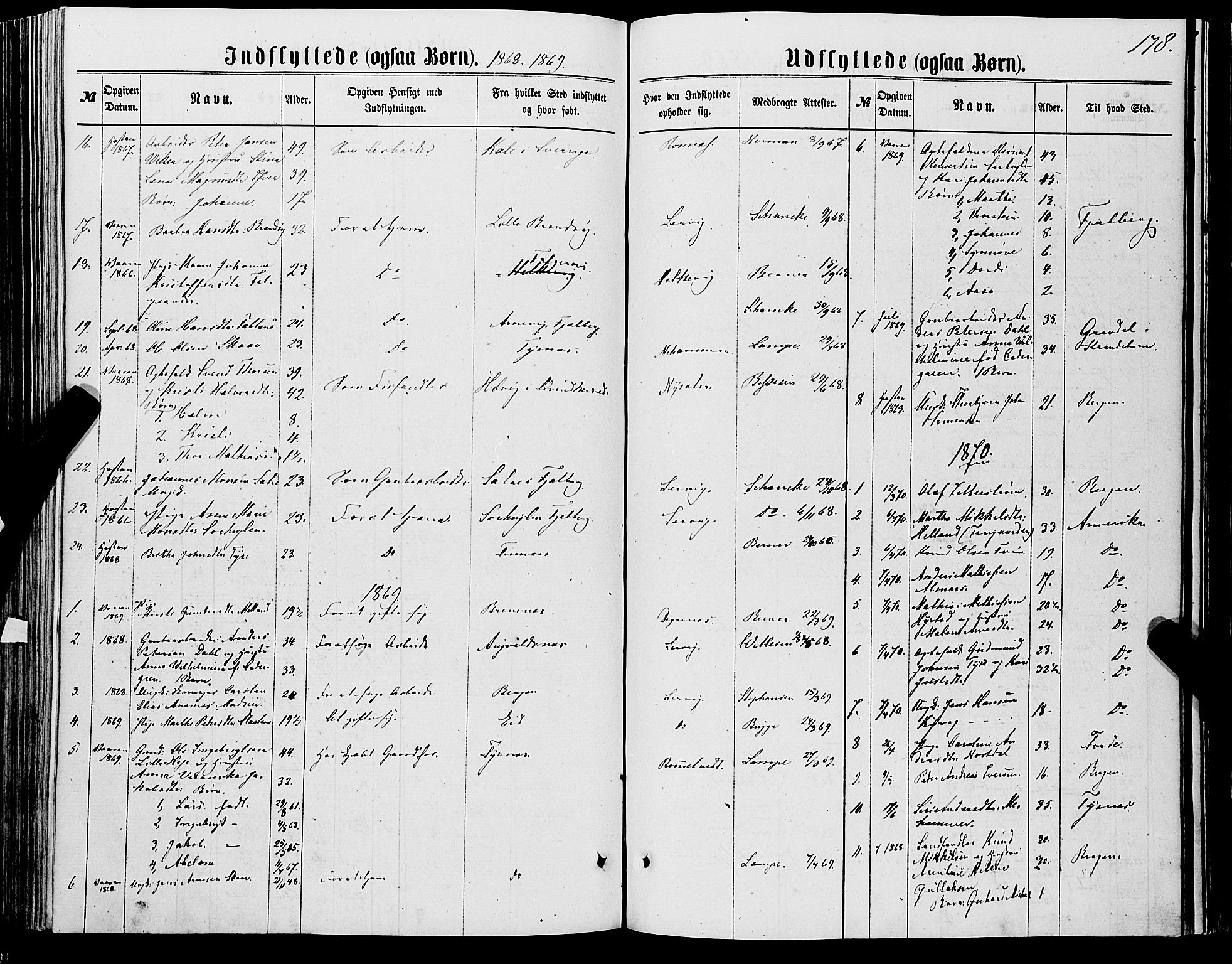 Stord sokneprestembete, SAB/A-78201/H/Haa: Parish register (official) no. B 1, 1862-1877, p. 178
