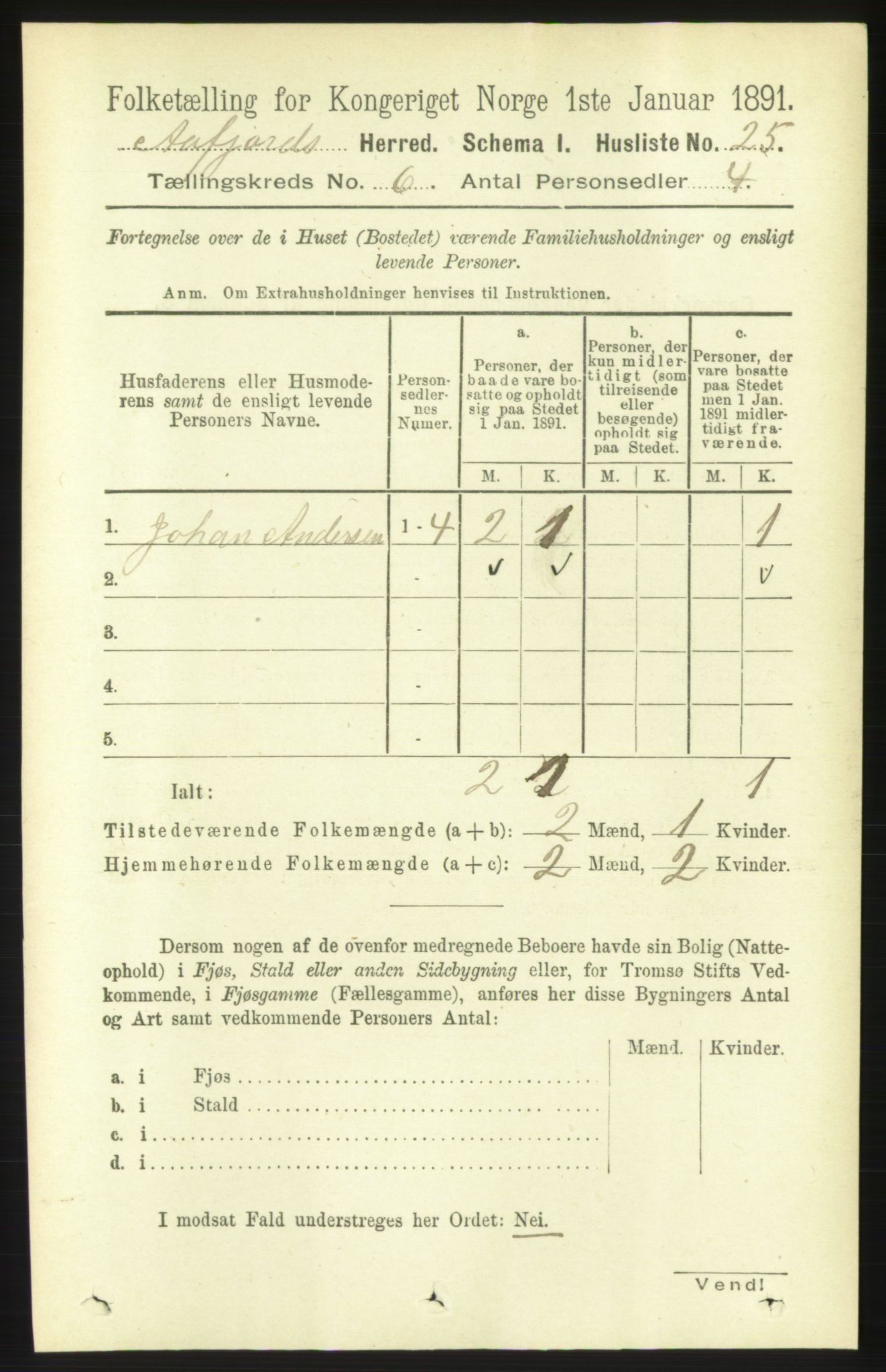 RA, 1891 census for 1630 Åfjord, 1891, p. 1463