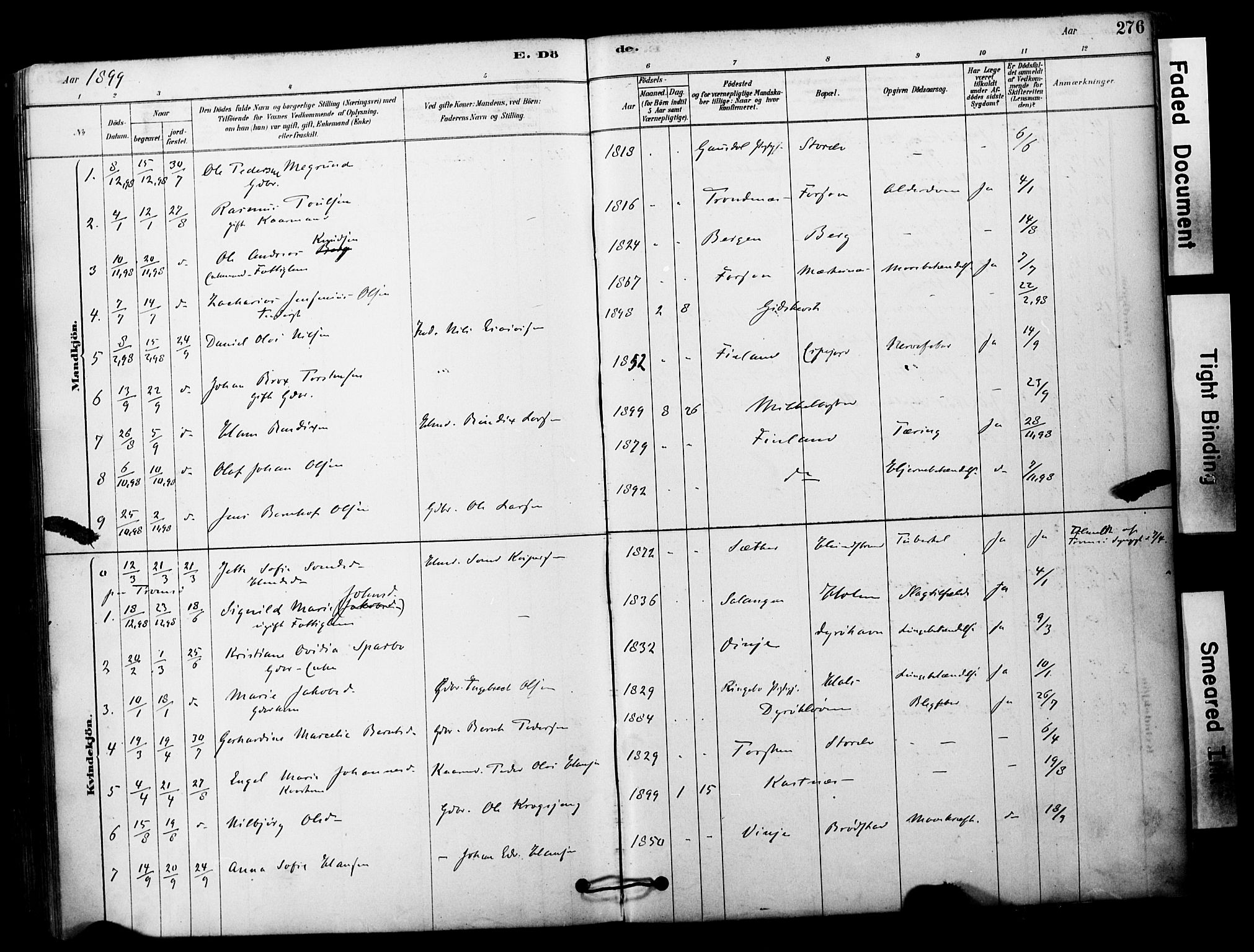 Tranøy sokneprestkontor, SATØ/S-1313/I/Ia/Iaa/L0011kirke: Parish register (official) no. 11, 1878-1904, p. 276