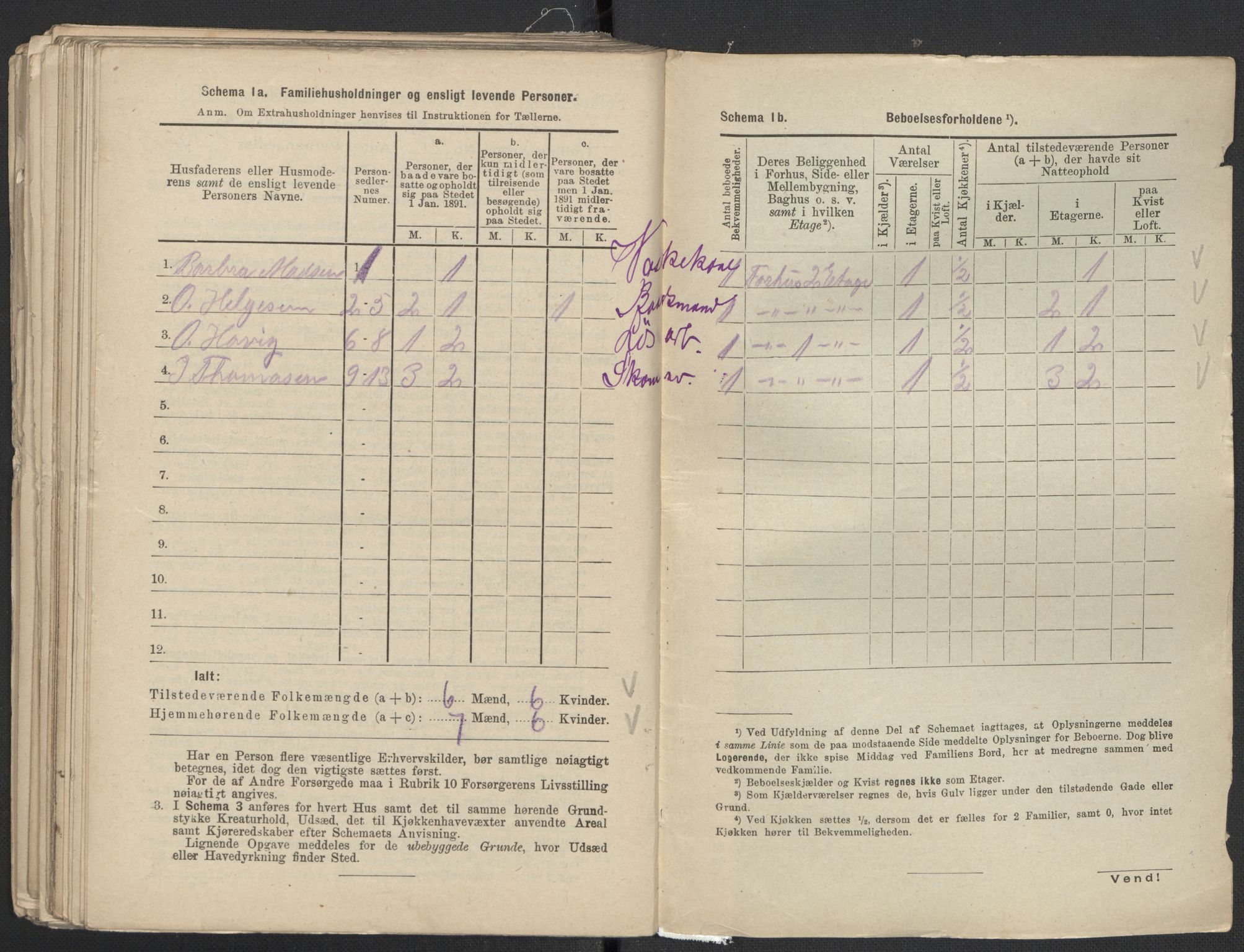 RA, 1891 Census for 1301 Bergen, 1891, p. 7959