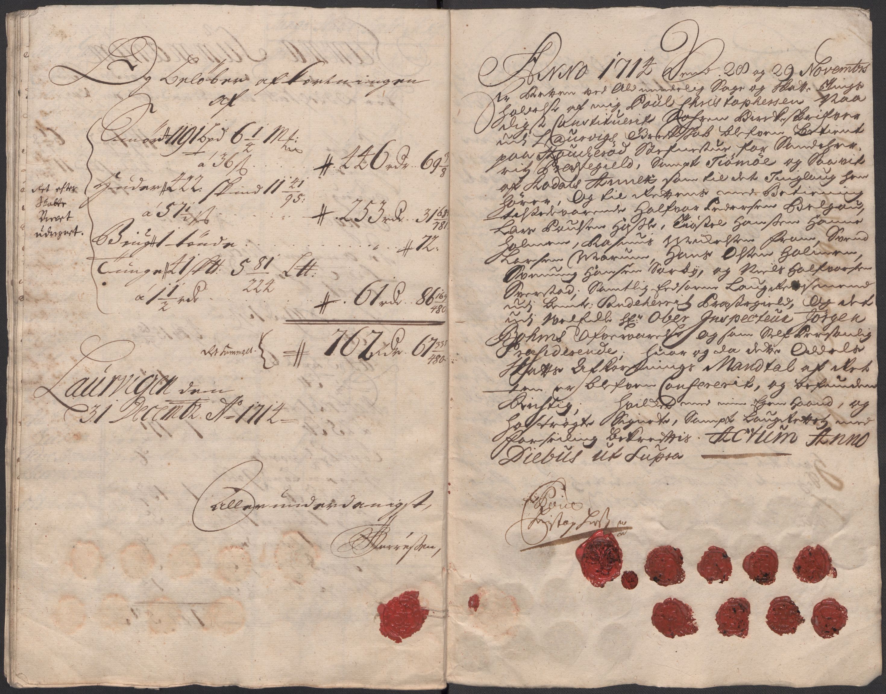 Rentekammeret inntil 1814, Reviderte regnskaper, Fogderegnskap, RA/EA-4092/R33/L1986: Fogderegnskap Larvik grevskap, 1714-1715, p. 242