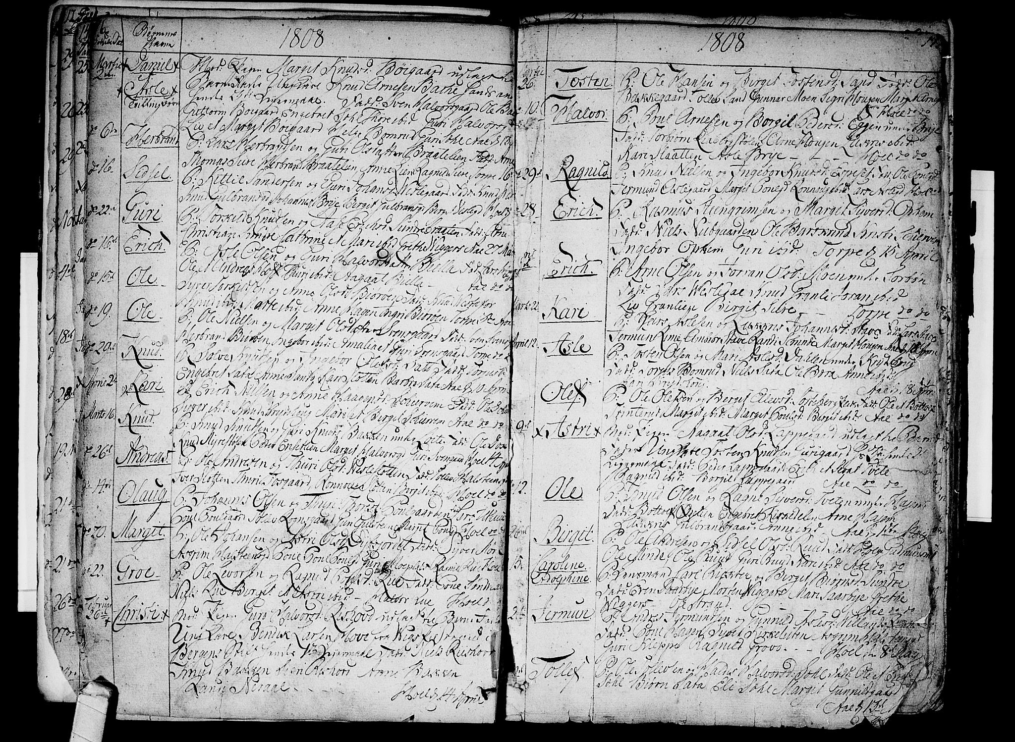 Ål kirkebøker, AV/SAKO-A-249/F/Fa/L0003: Parish register (official) no. I 3, 1807-1814, p. 16-17