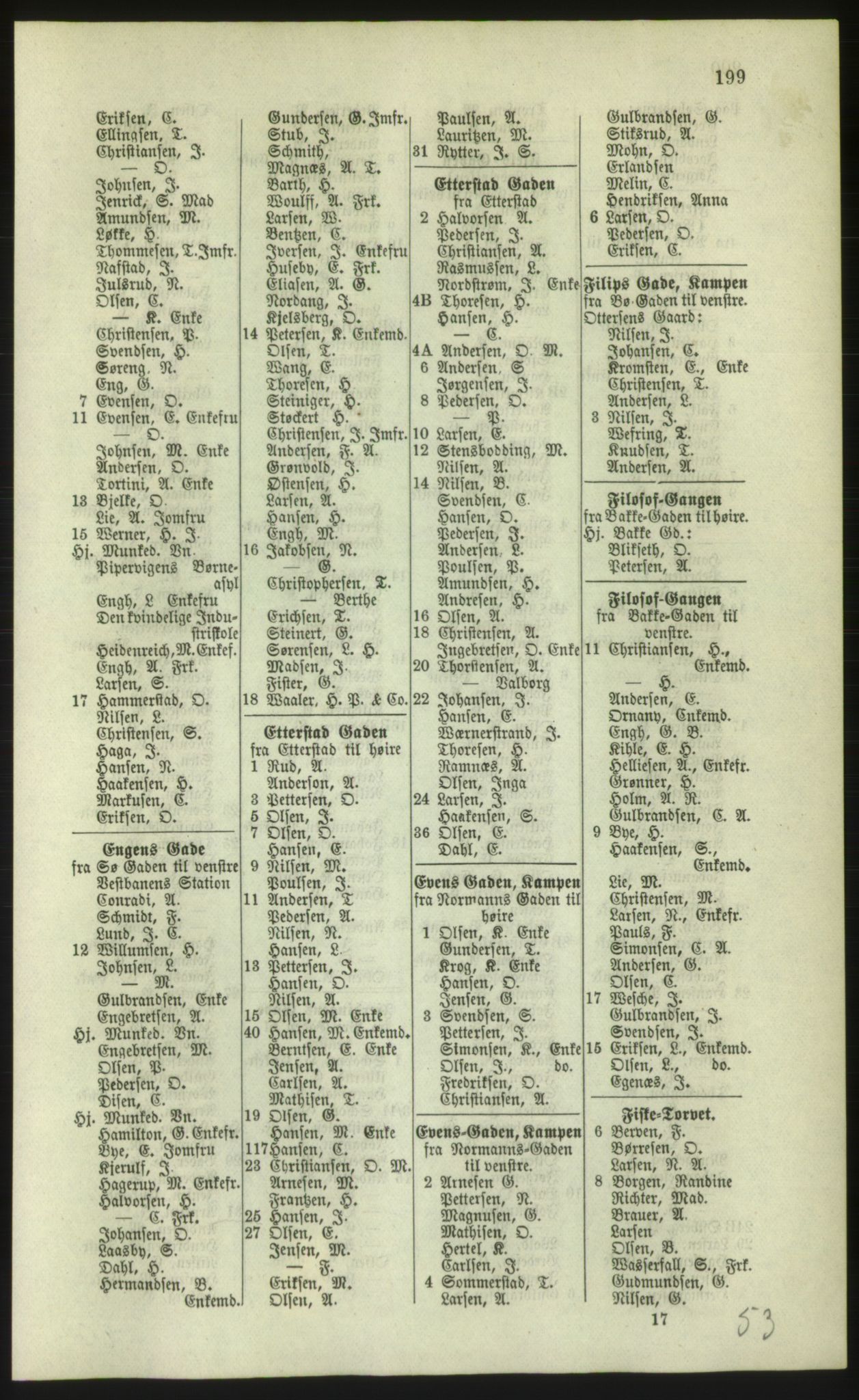 Kristiania/Oslo adressebok, PUBL/-, 1879, p. 199