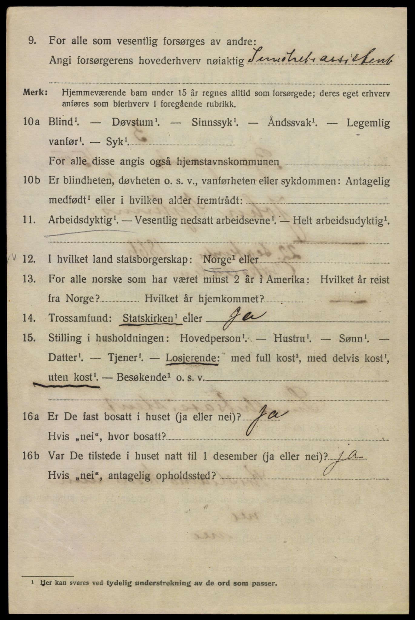 SAO, 1920 census for Kristiania, 1920, p. 159826