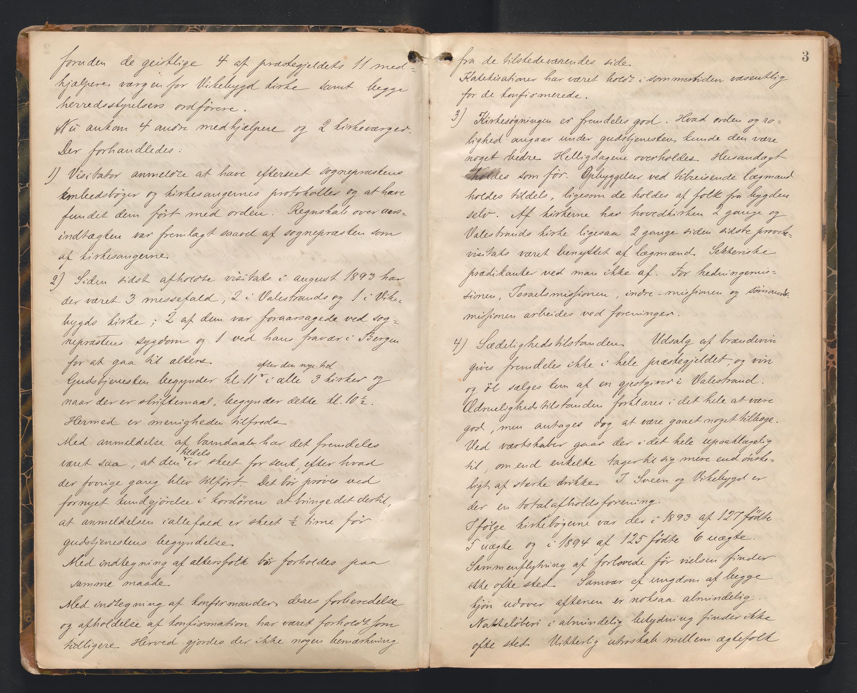 Søndre Sunnhordland prosti, AV/SAB-A-99913/F/L0002: Visitasprotokoll, 1895-1967, p. 2b-3a