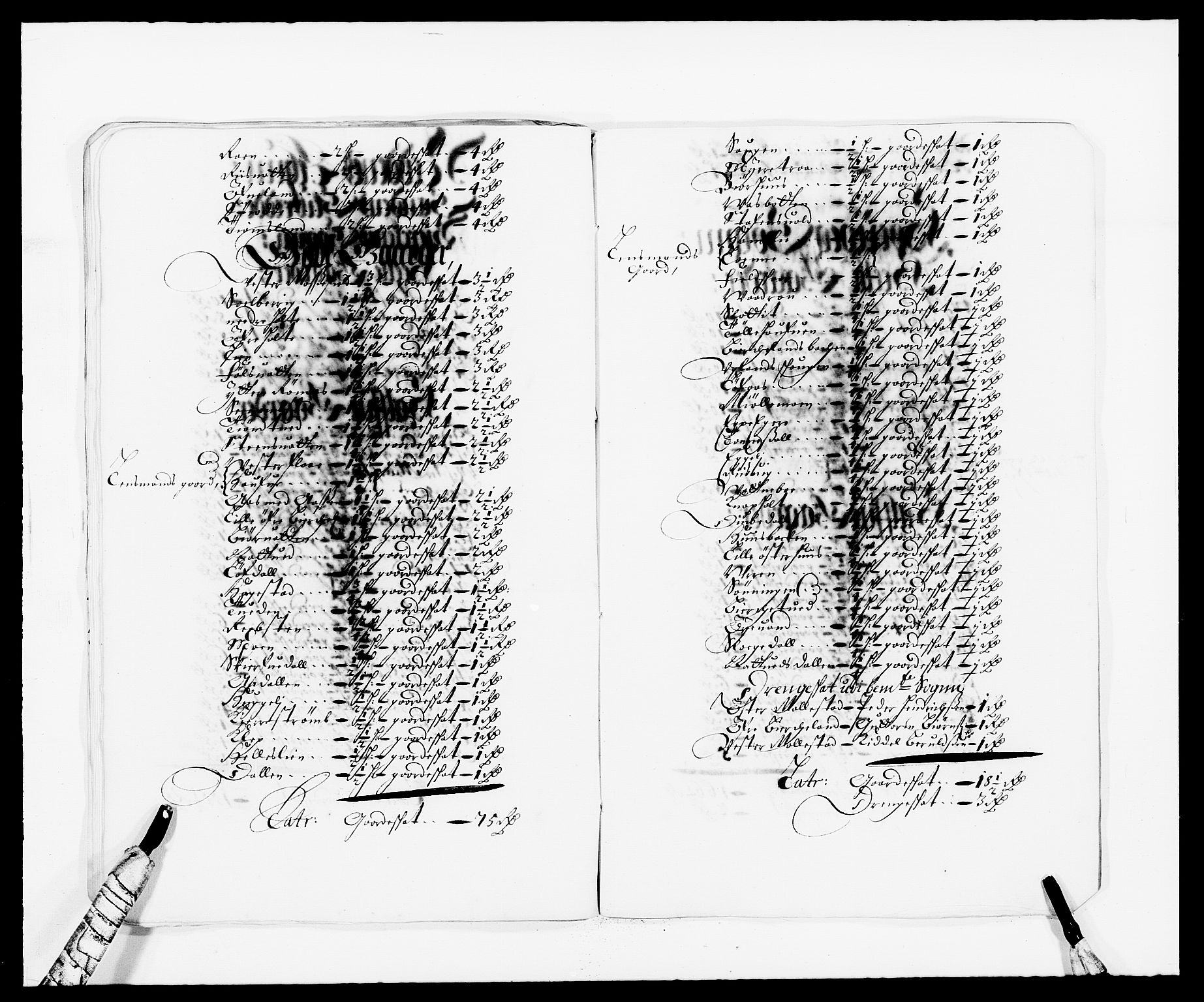 Rentekammeret inntil 1814, Reviderte regnskaper, Fogderegnskap, AV/RA-EA-4092/R39/L2301: Fogderegnskap Nedenes, 1675-1676, p. 281