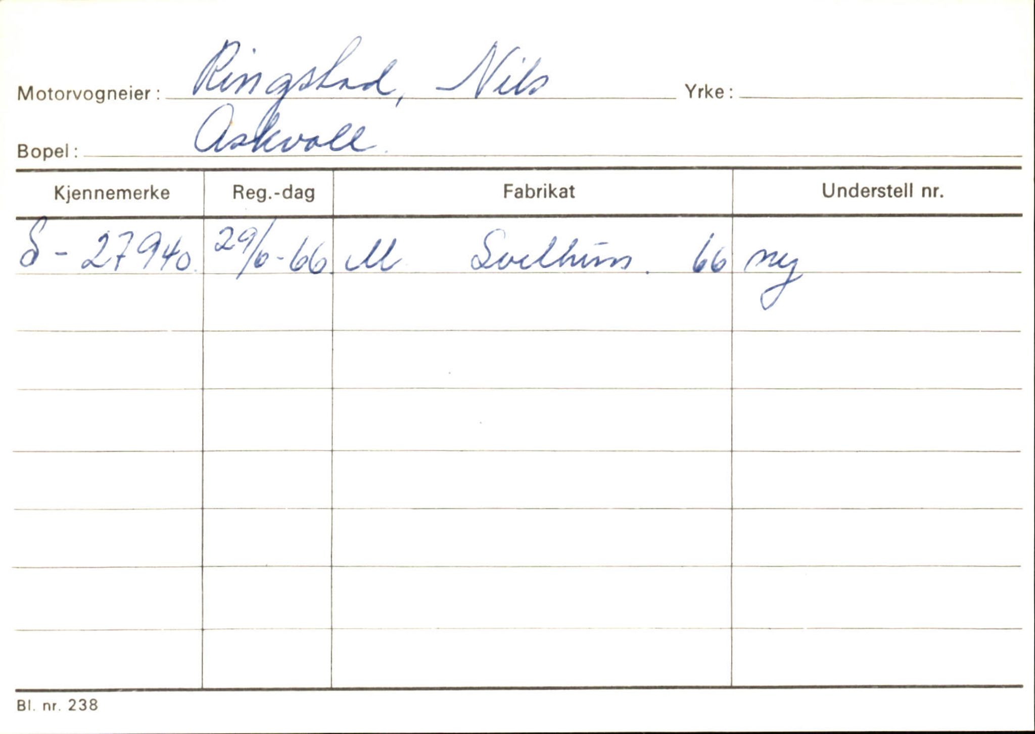 Statens vegvesen, Sogn og Fjordane vegkontor, AV/SAB-A-5301/4/F/L0132: Eigarregister Askvoll A-Å. Balestrand A-Å, 1945-1975, p. 1039