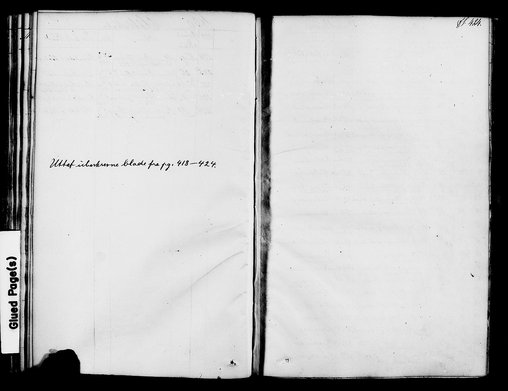 Ringsaker prestekontor, AV/SAH-PREST-014/K/Ka/L0008: Parish register (official) no. 8, 1837-1850, p. 424