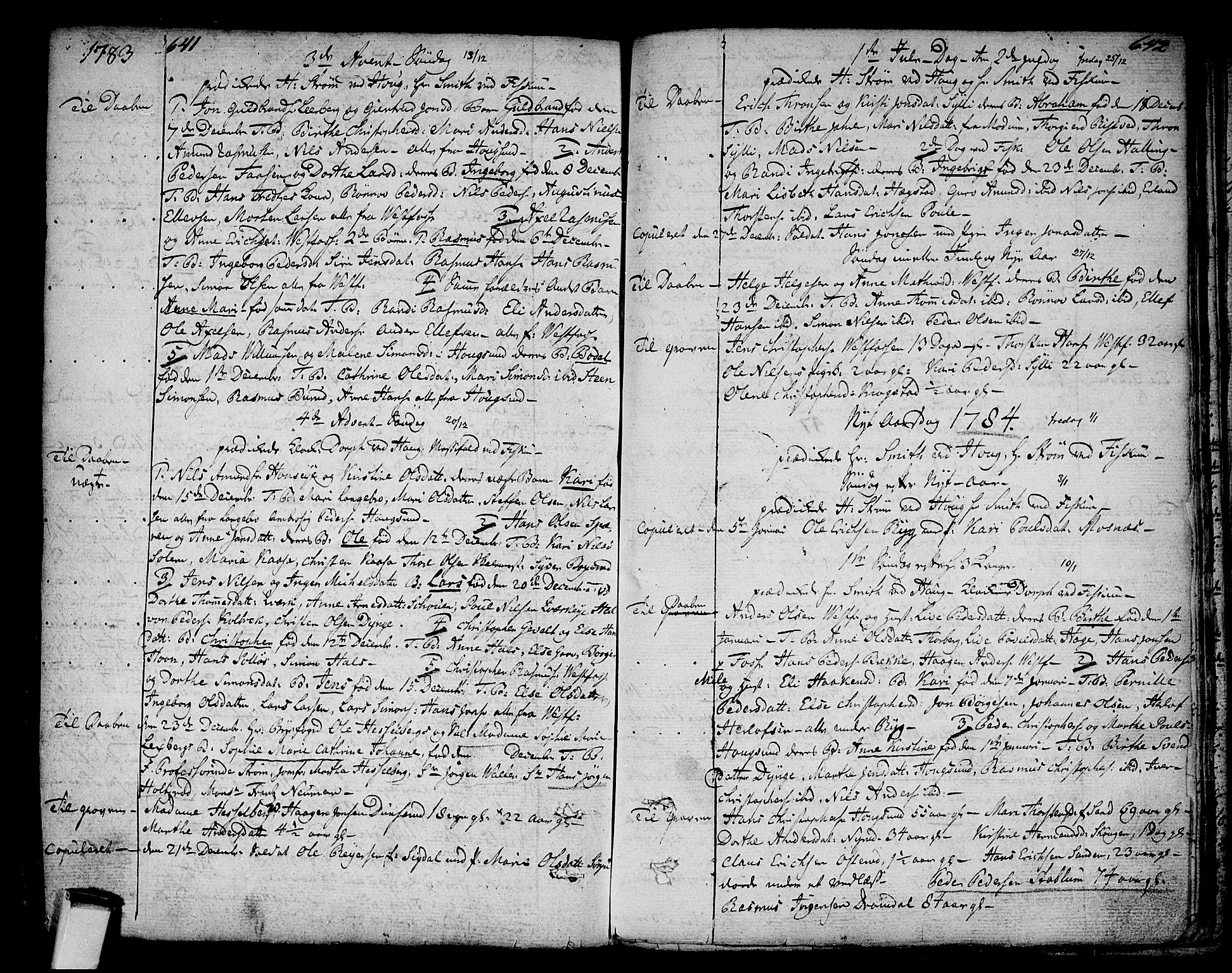 Eiker kirkebøker, SAKO/A-4/F/Fa/L0008: Parish register (official) no. I 8, 1764-1788, p. 641-642