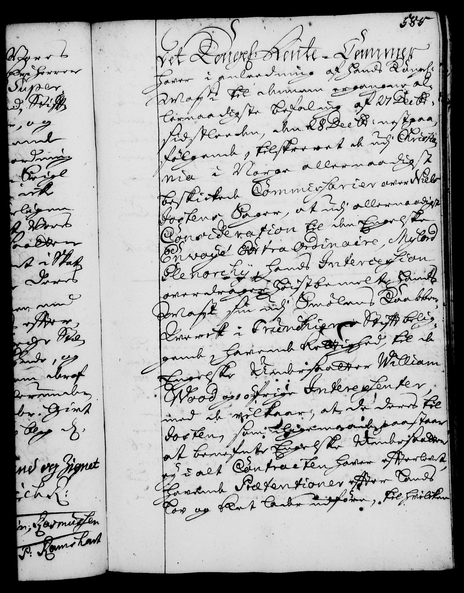 Rentekammeret, Kammerkanselliet, RA/EA-3111/G/Gg/Gga/L0002: Norsk ekspedisjonsprotokoll med register (merket RK 53.2), 1723-1727, p. 585