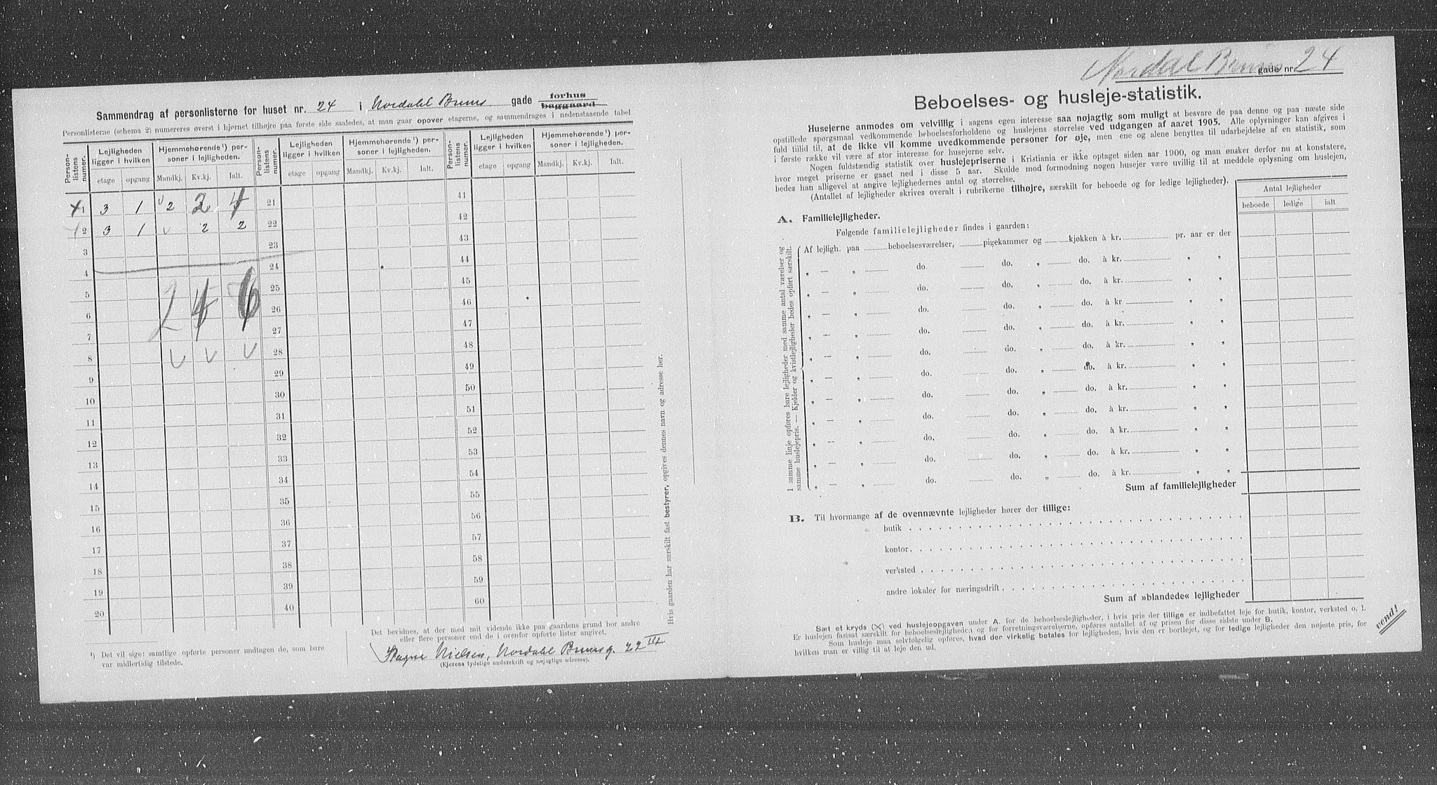 OBA, Municipal Census 1905 for Kristiania, 1905, p. 37730