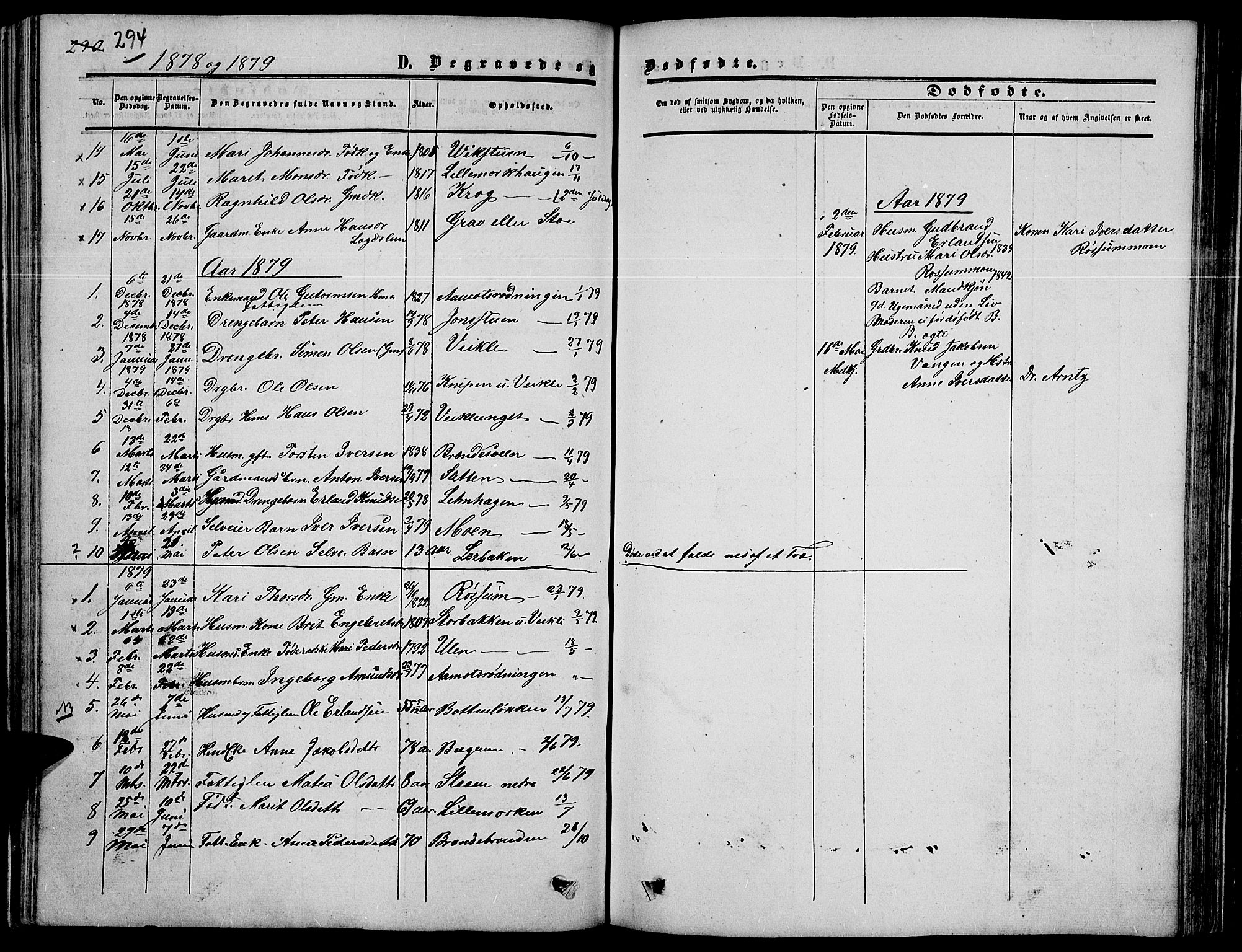 Nord-Fron prestekontor, SAH/PREST-080/H/Ha/Hab/L0003: Parish register (copy) no. 3, 1851-1886, p. 294