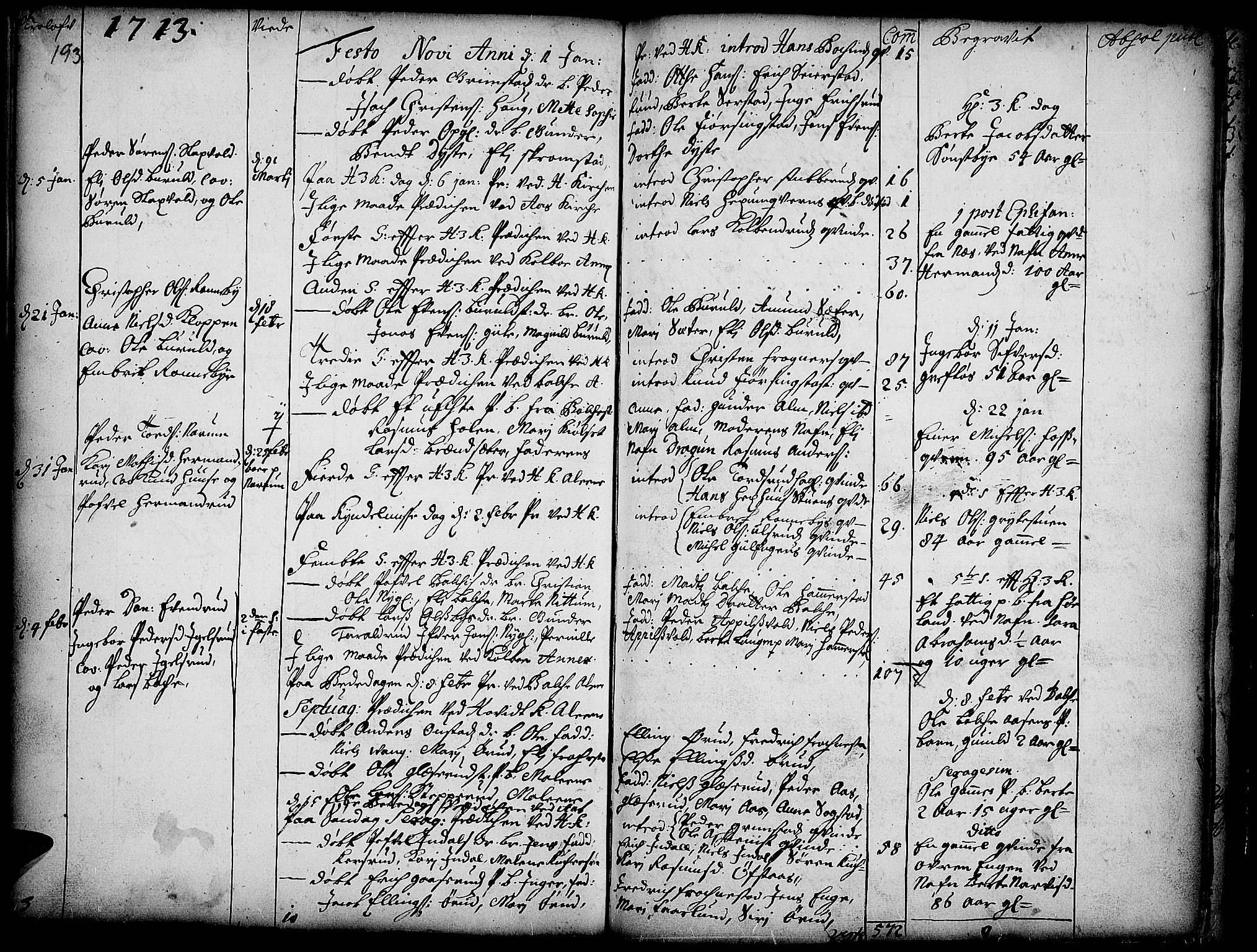 Toten prestekontor, SAH/PREST-102/H/Ha/Haa/L0001: Parish register (official) no. 1, 1695-1713, p. 193
