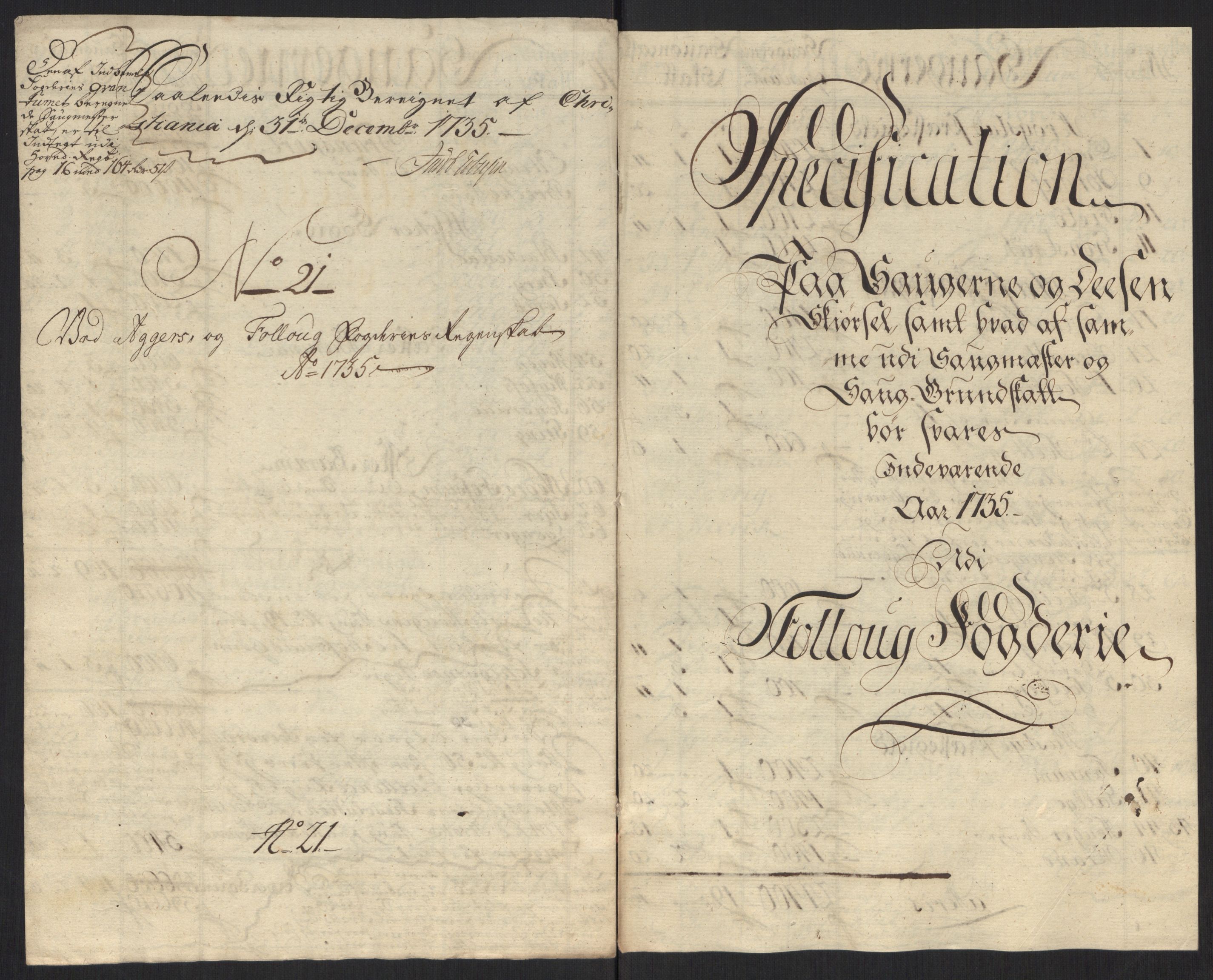 Rentekammeret inntil 1814, Reviderte regnskaper, Fogderegnskap, RA/EA-4092/R10/L0474: Fogderegnskap Aker og Follo, 1735, p. 82