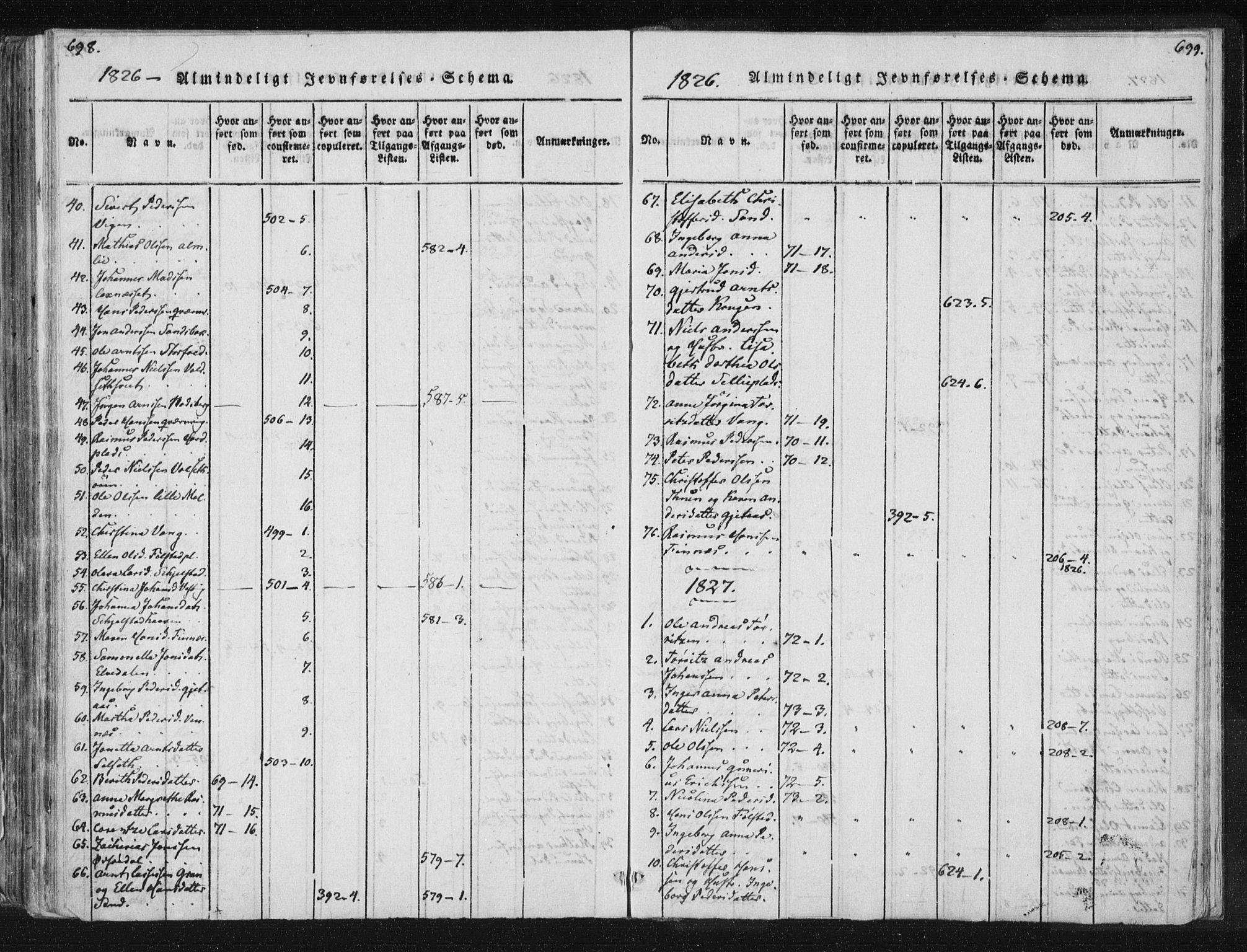 Ministerialprotokoller, klokkerbøker og fødselsregistre - Nord-Trøndelag, SAT/A-1458/744/L0417: Parish register (official) no. 744A01, 1817-1842, p. 698-699