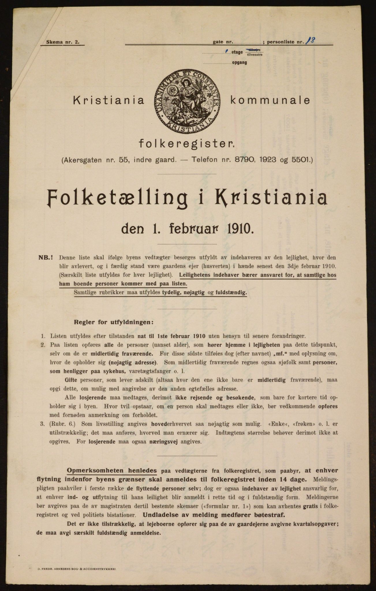 OBA, Municipal Census 1910 for Kristiania, 1910, p. 57570