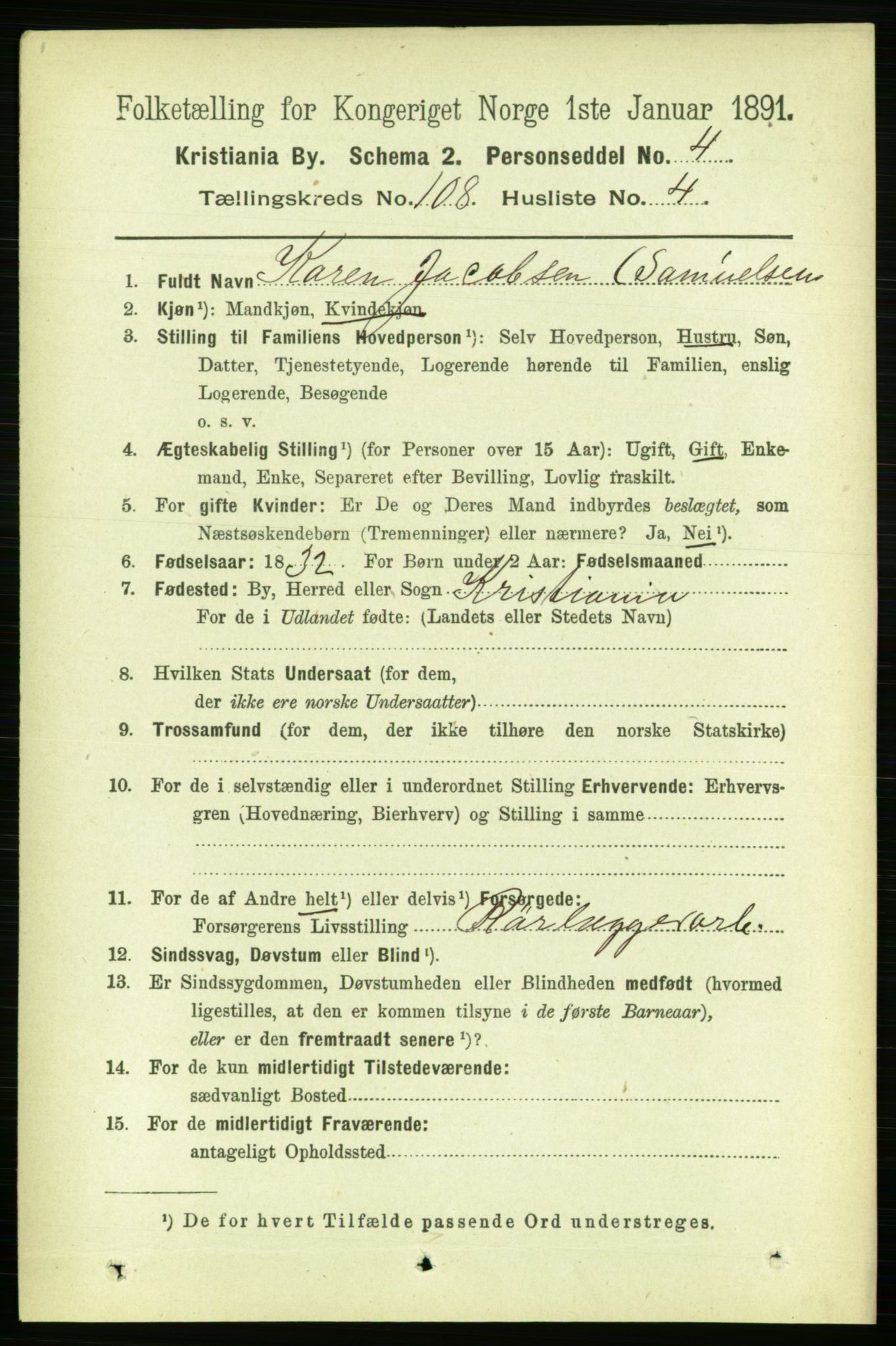 RA, 1891 census for 0301 Kristiania, 1891, p. 55573