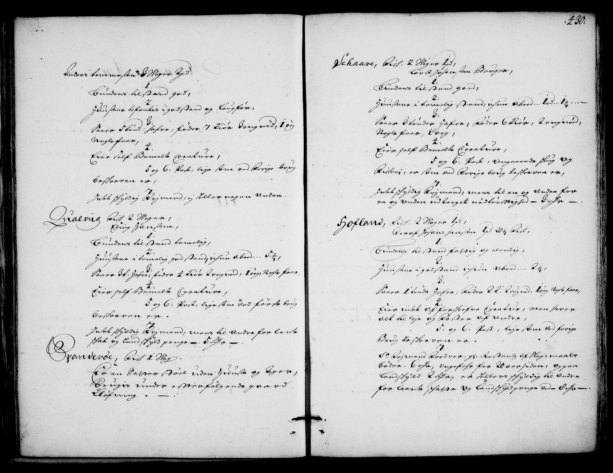 Rentekammeret inntil 1814, Realistisk ordnet avdeling, AV/RA-EA-4070/On/L0002: [Jj 3]: Besiktigelsesforretninger over Halsnøy klosters gods, 1659-1703, p. 429b-430a